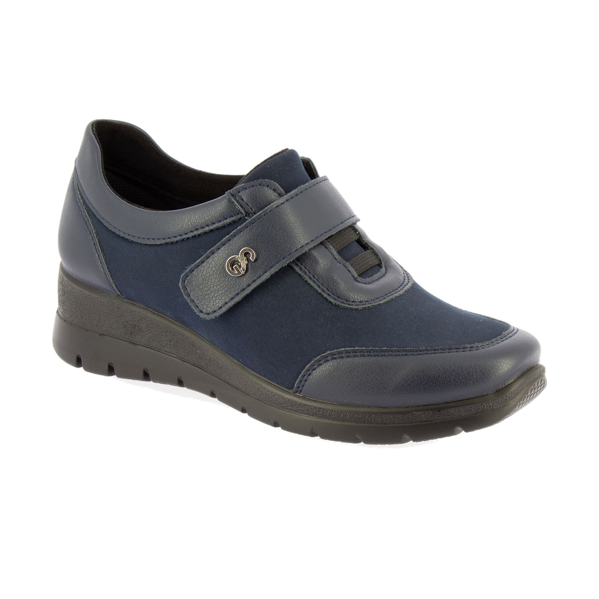 Sanagens
Scarpe slip-on
con velcro e
suola 4,5 cm