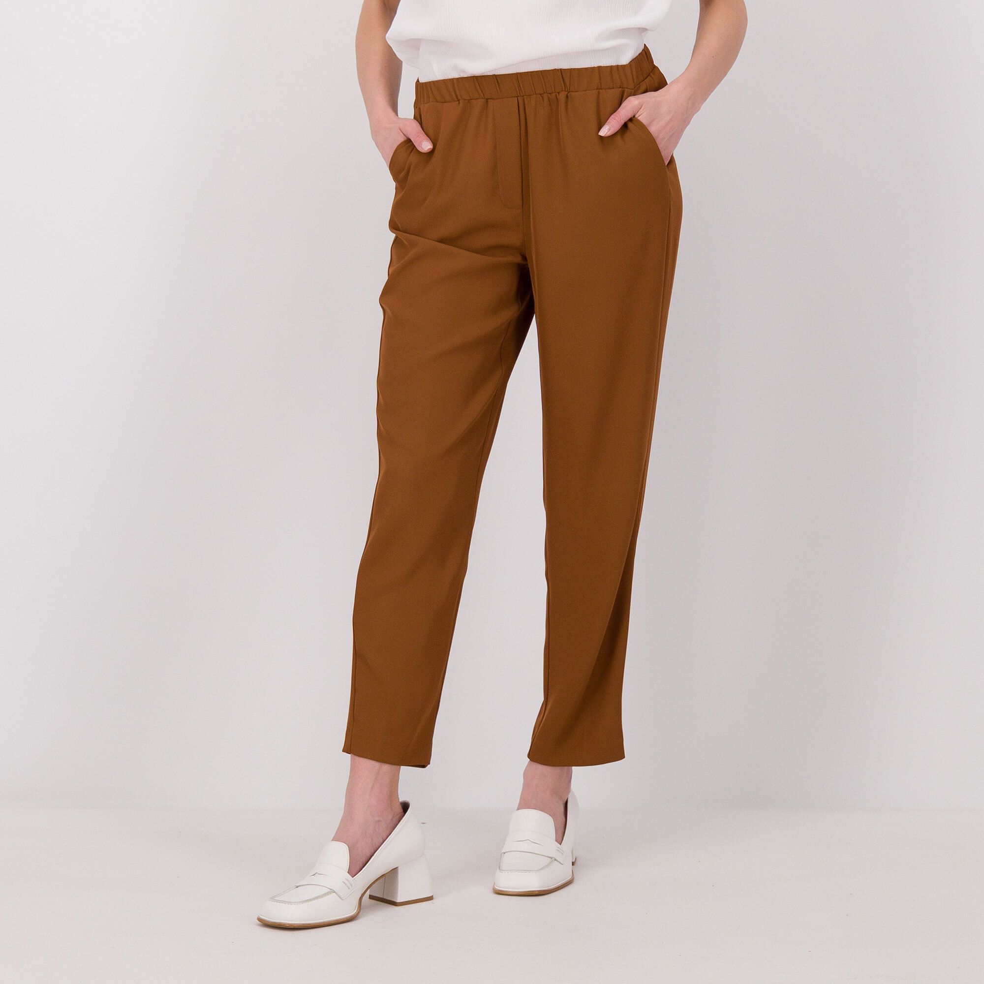 QVC EXTESA Pantaloni pull on alla caviglia in cady