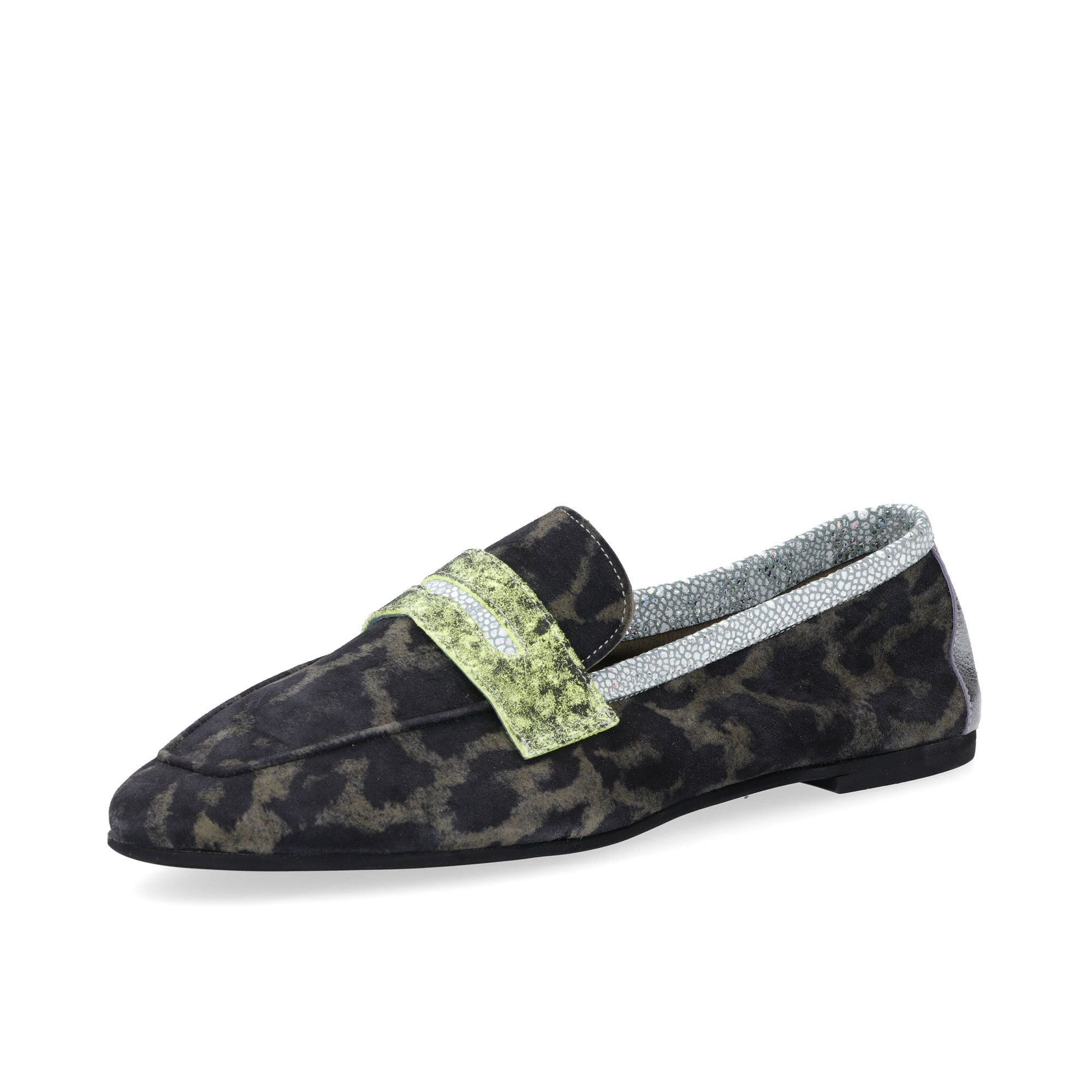 Ebarrito
Mocassini in pelle
patchwork
con tacco 2cm