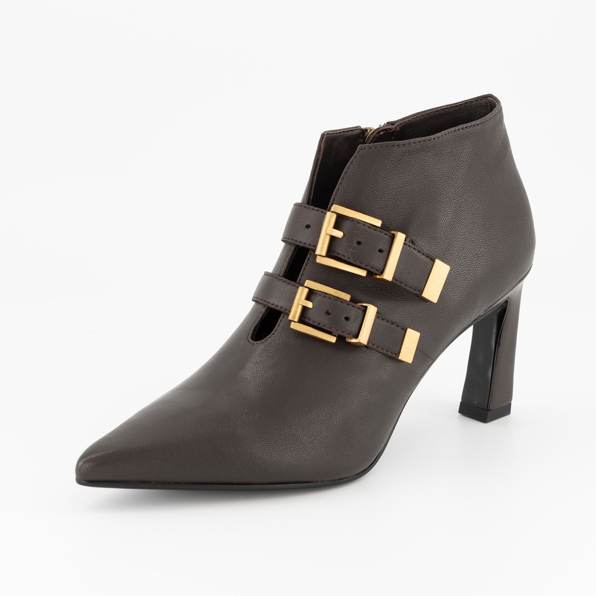 Cris Vergré
Stivaletti in pelle
con cinturini e
tacco 8,5 cm