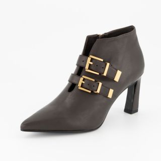 Cris Vergré
Stivaletti in pelle
con cinturini e
tacco 8,5 cm