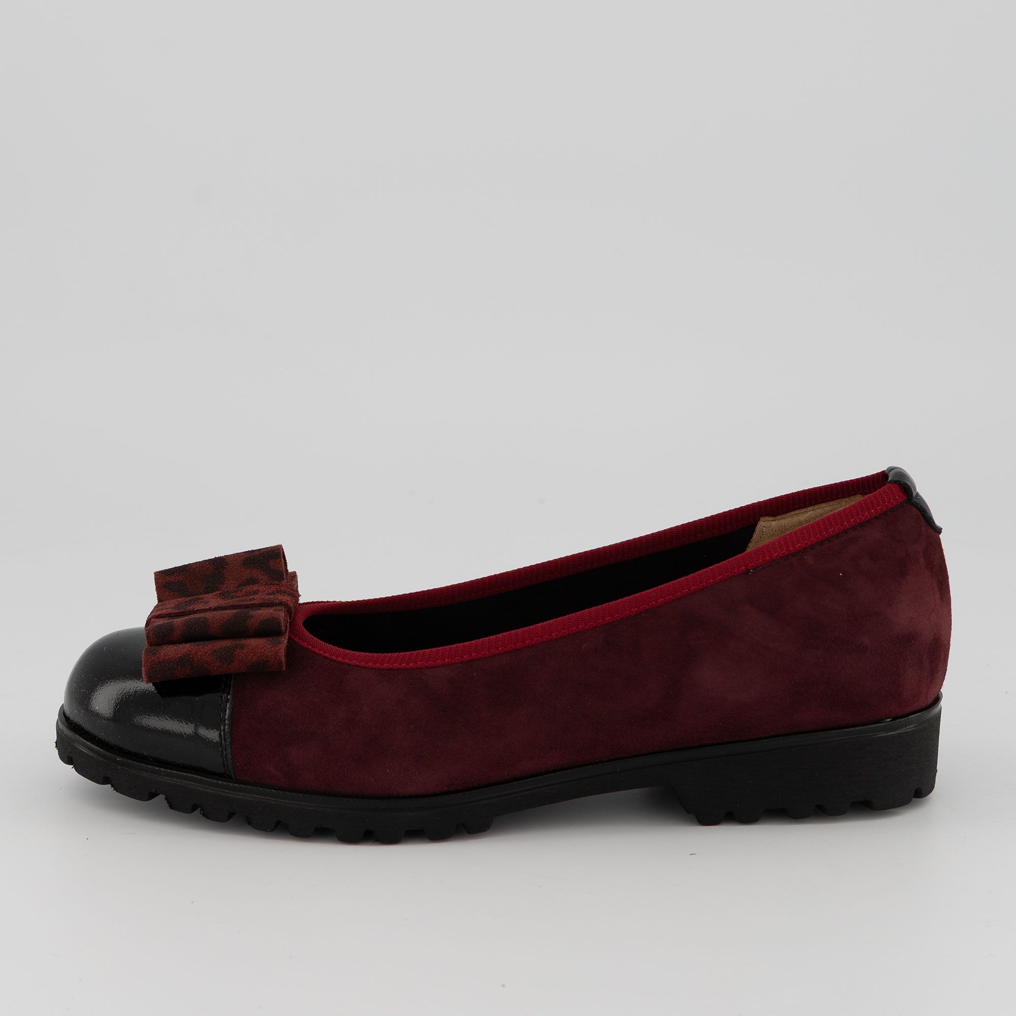 Soffice Sogno Ballerine in pelle scamosciata con tacco 3 cm