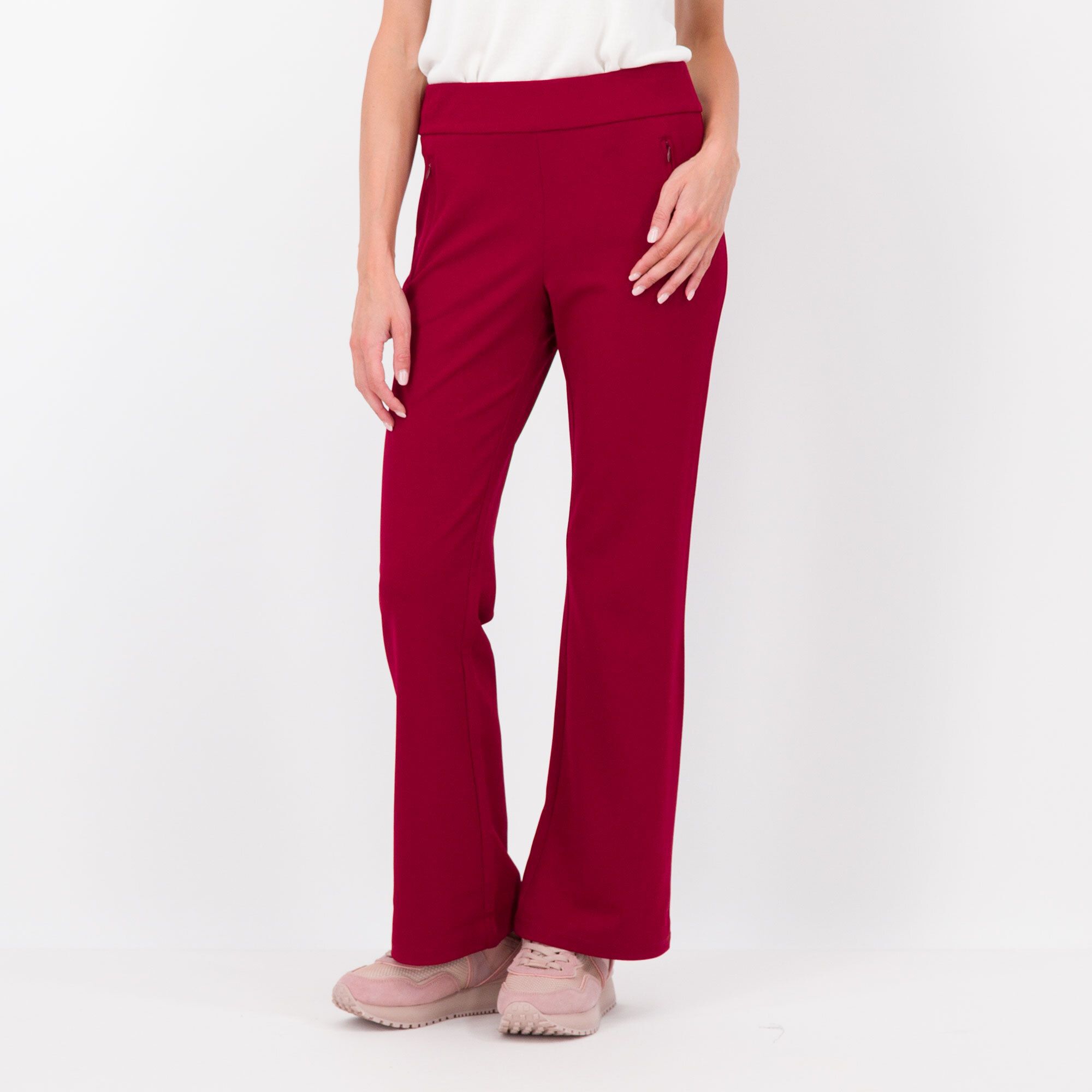 Image of Nina Leonard Pantaloni a zampetta in crépe stretch Regular o Petite061