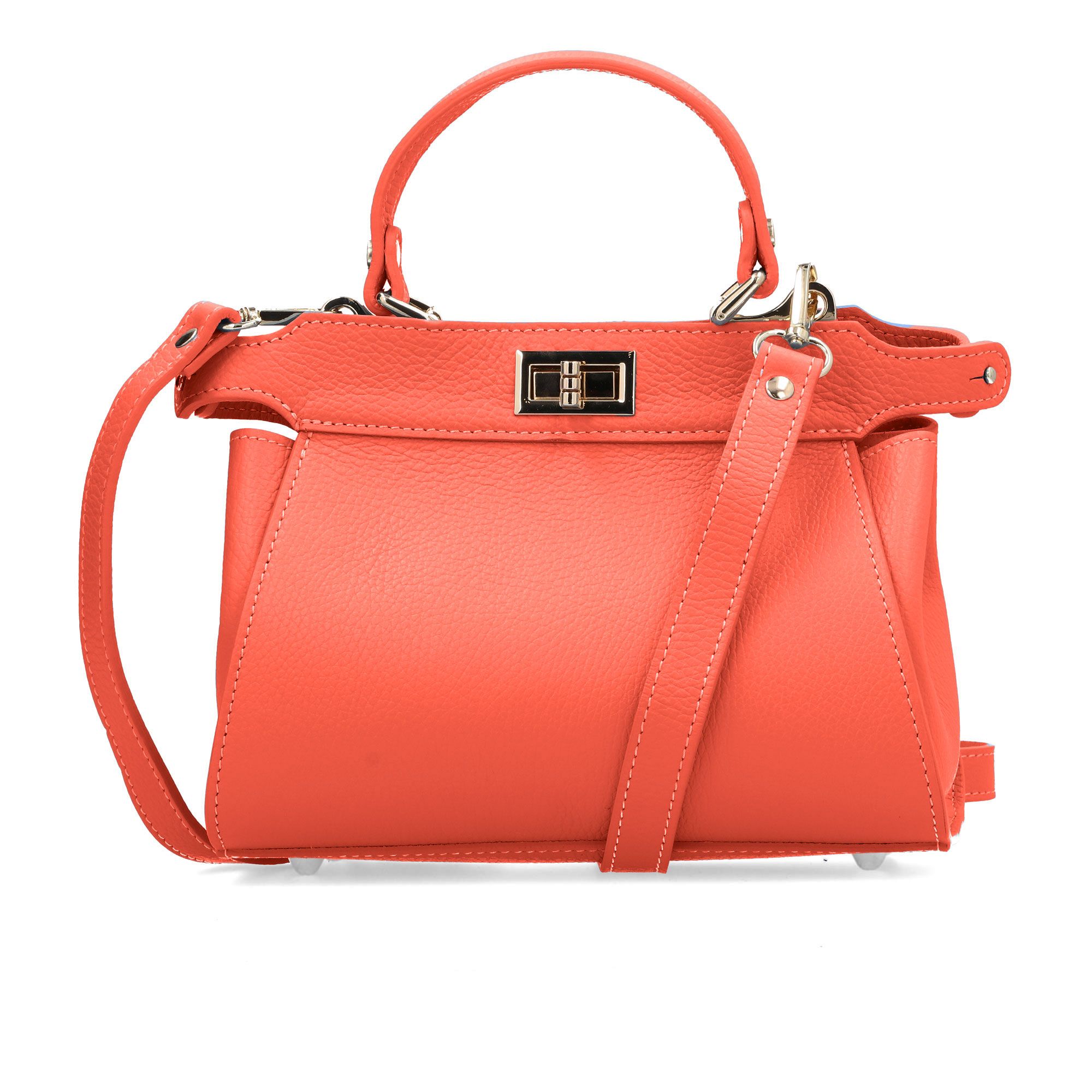 Le Corone Bags
Borsa a mano
in pelle Pika,
chiusura con girello