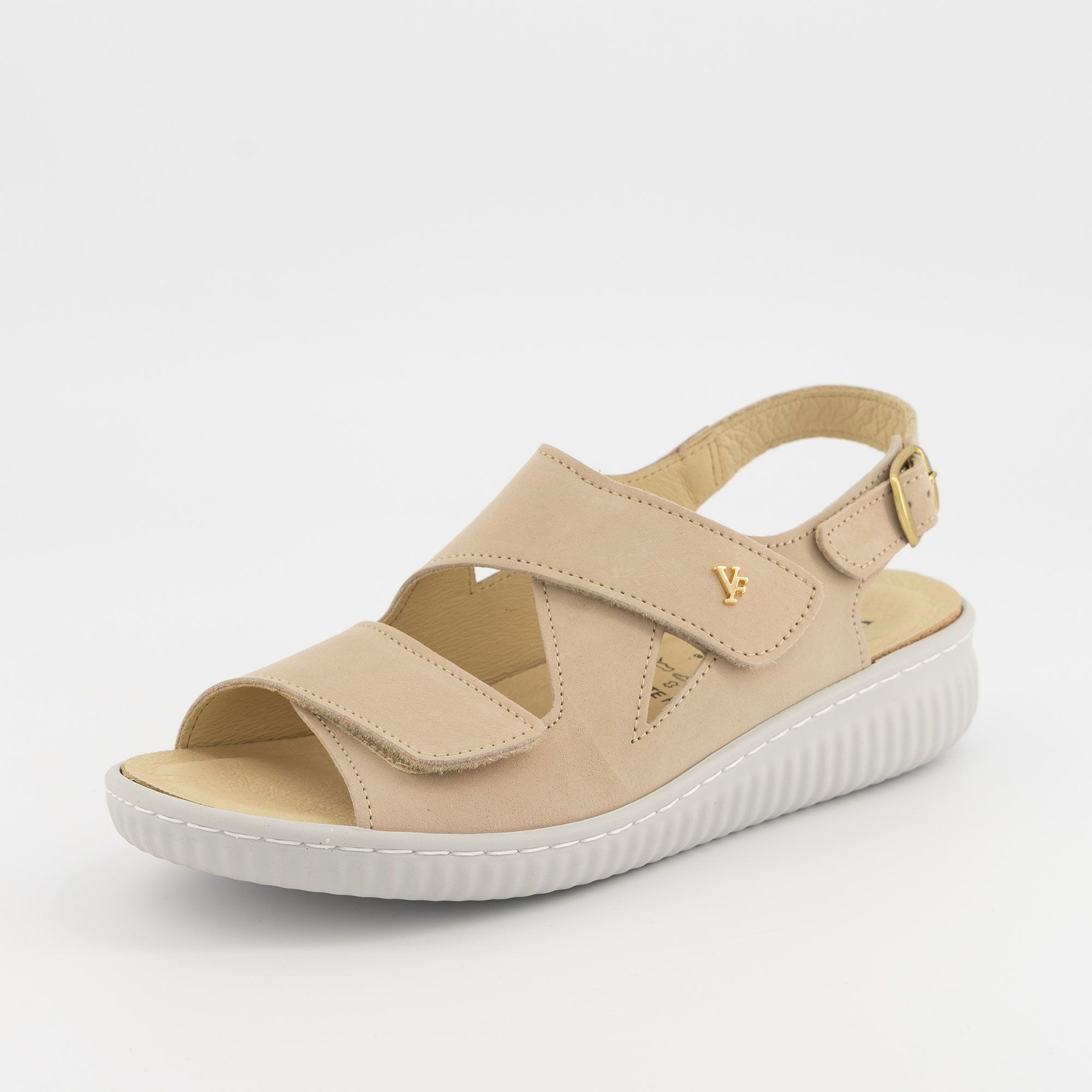 Vitaform
Sandali in pelle
con cinturino e
suola 2,5 cm