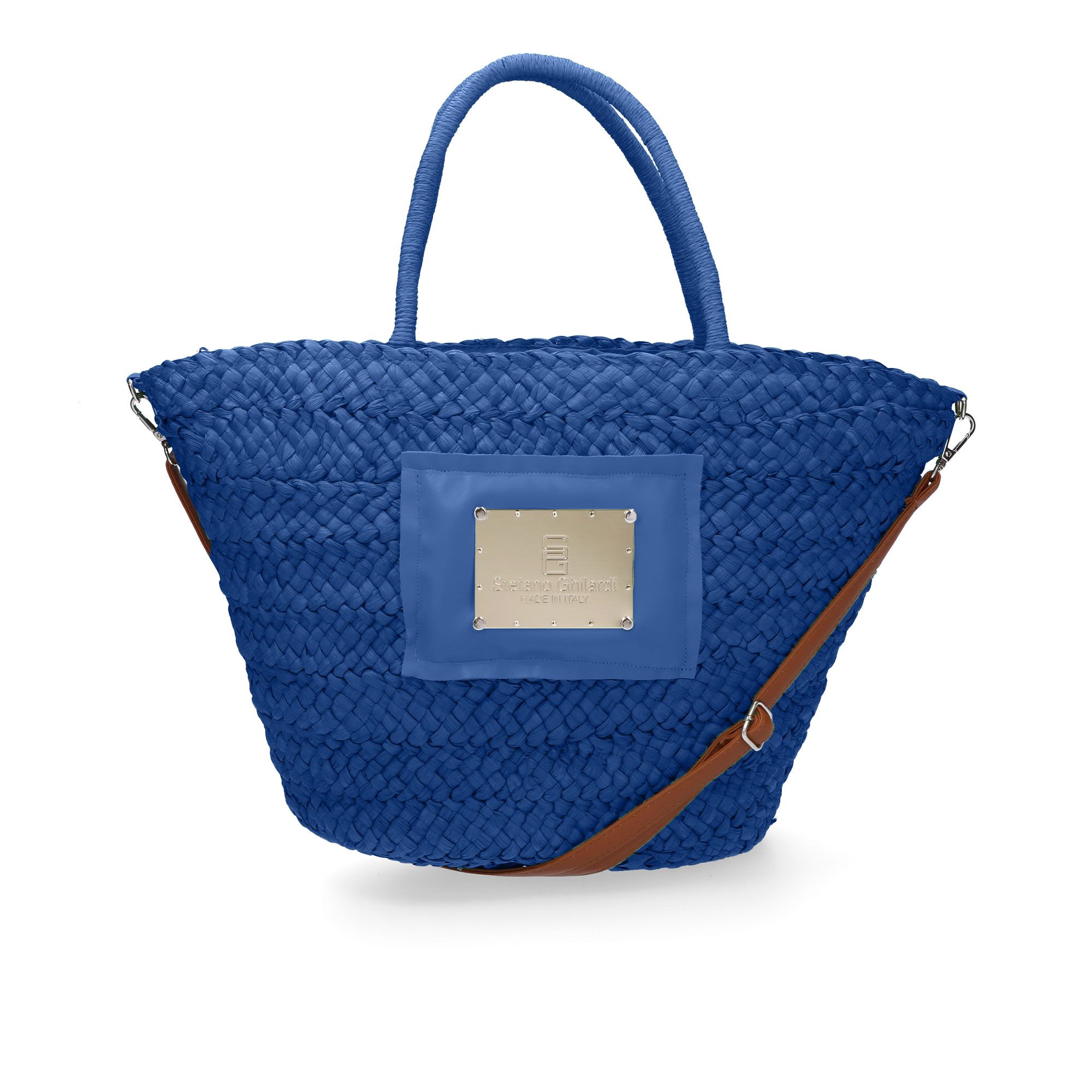 Stefano Ghilardi Borsa shopper a mano in paglia