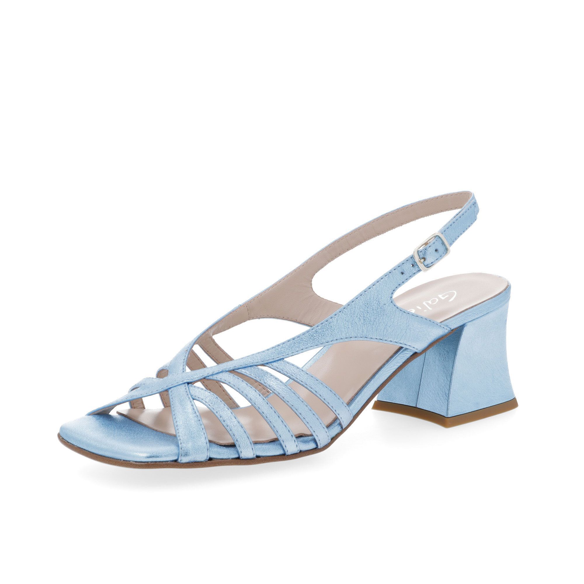 Image of Galieti Sandali slingback in pelle con fascette incrociate061