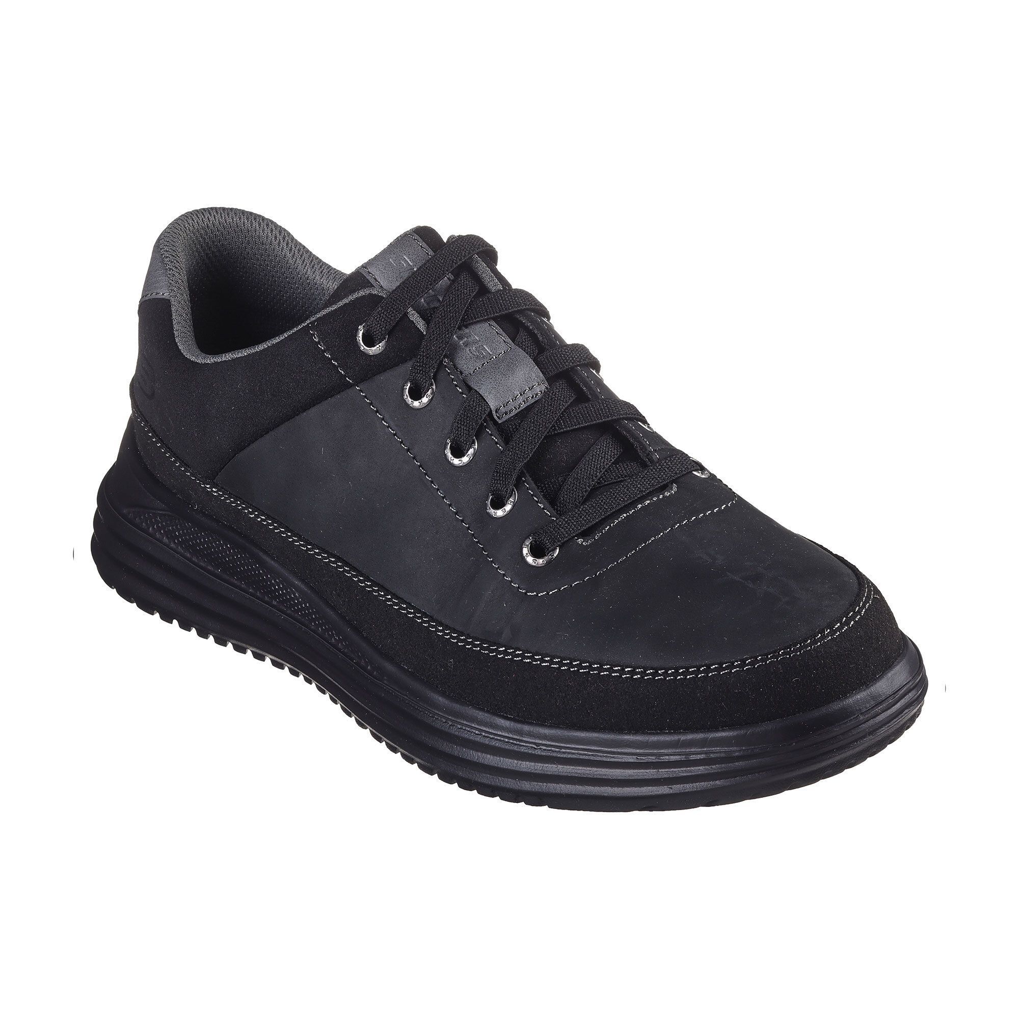 Skechers Scarpe da uomo stringate Proven con tomaia in pelle QVC