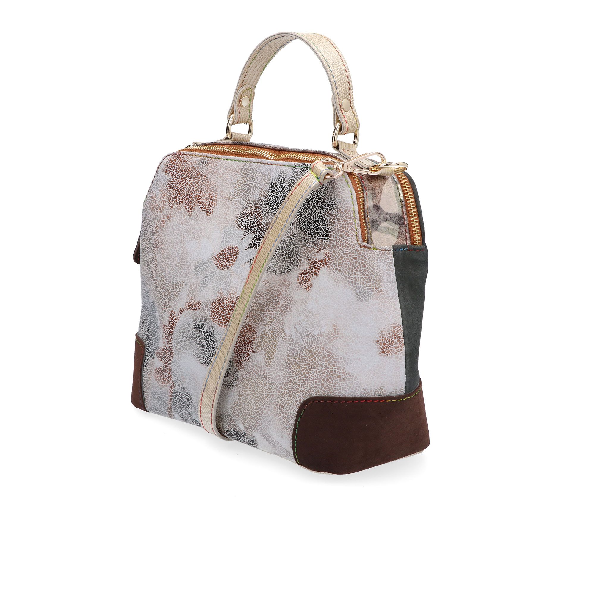 Ebarrito
Borsa a mano in
pelle con tracolla
regolabile