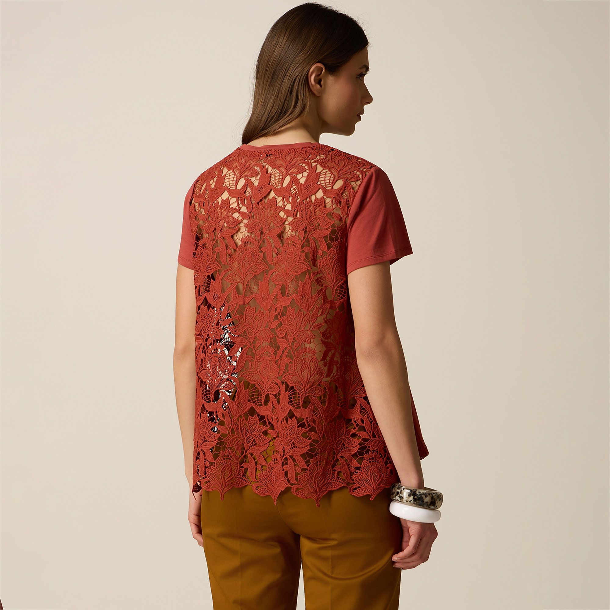Oltre T-shirt in cotone a maniche corte