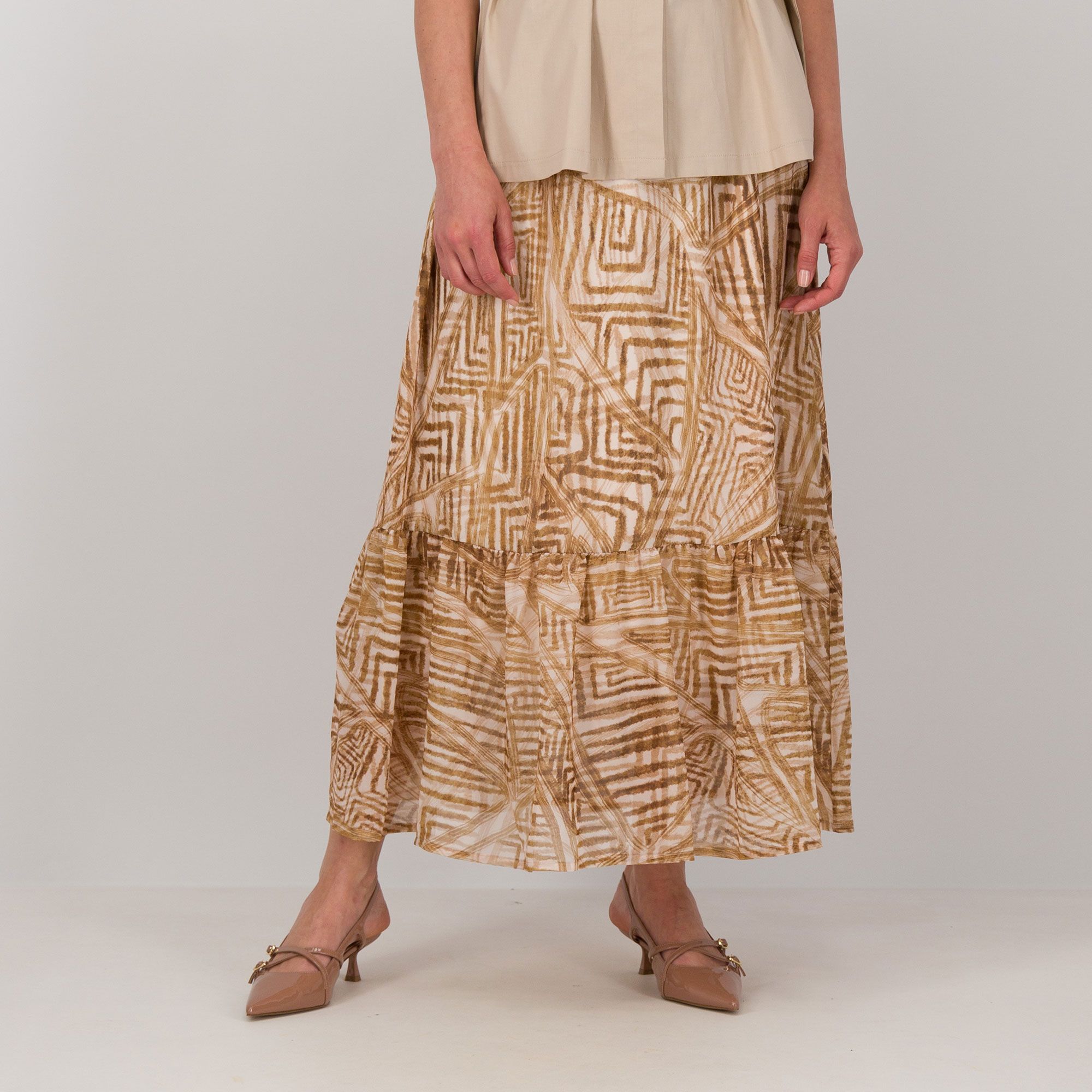 Bianca Della Torre
Gonna lunga a balze
in georgette fantasia