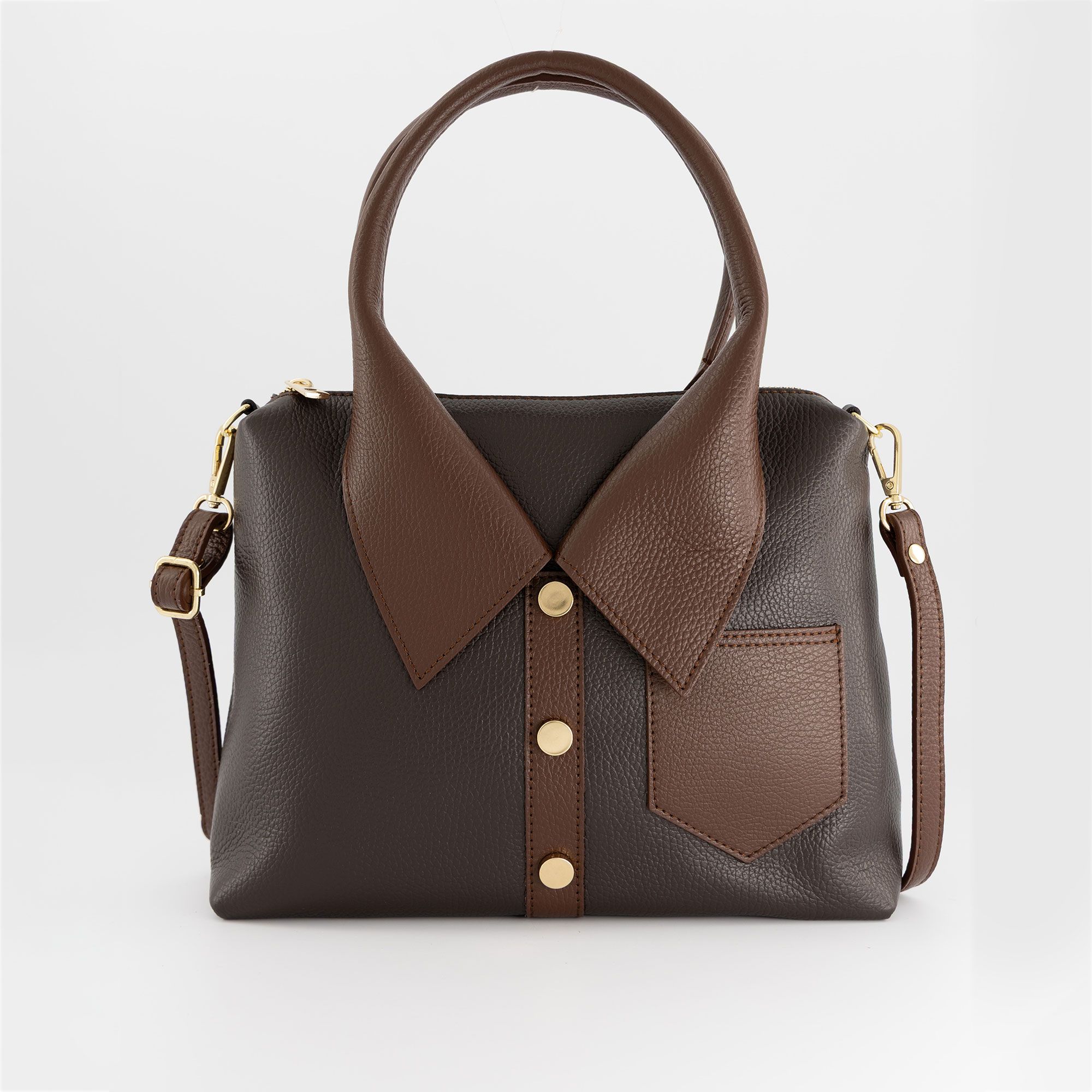 Le Corone Bags
"Borsa-Camicia"
a mano in pelle
dollaro bicolor