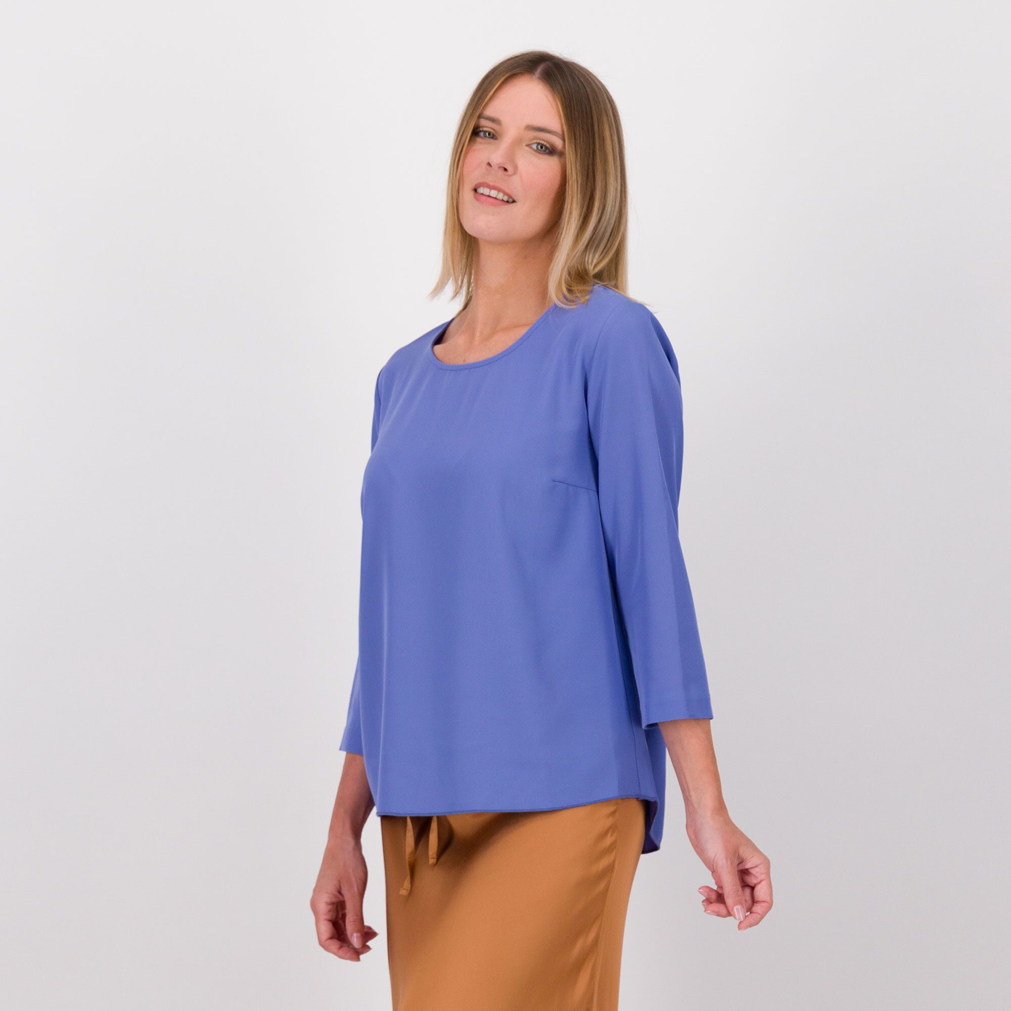 QVC Caterina Lancini Maglia a maniche 3/4 con scollo tondo