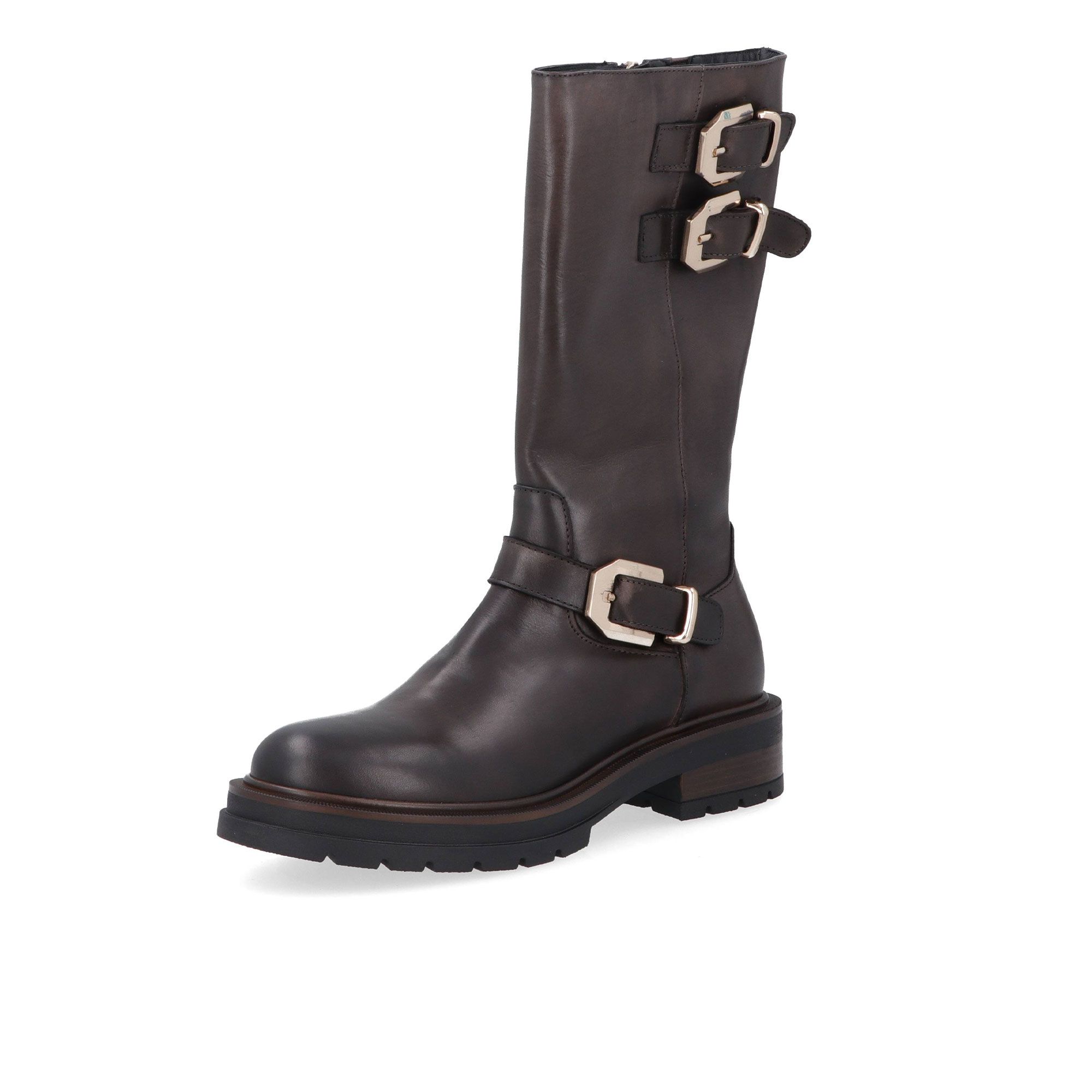 Galieti
Stivali in pelle
con fibbie
tacco 4,5cm