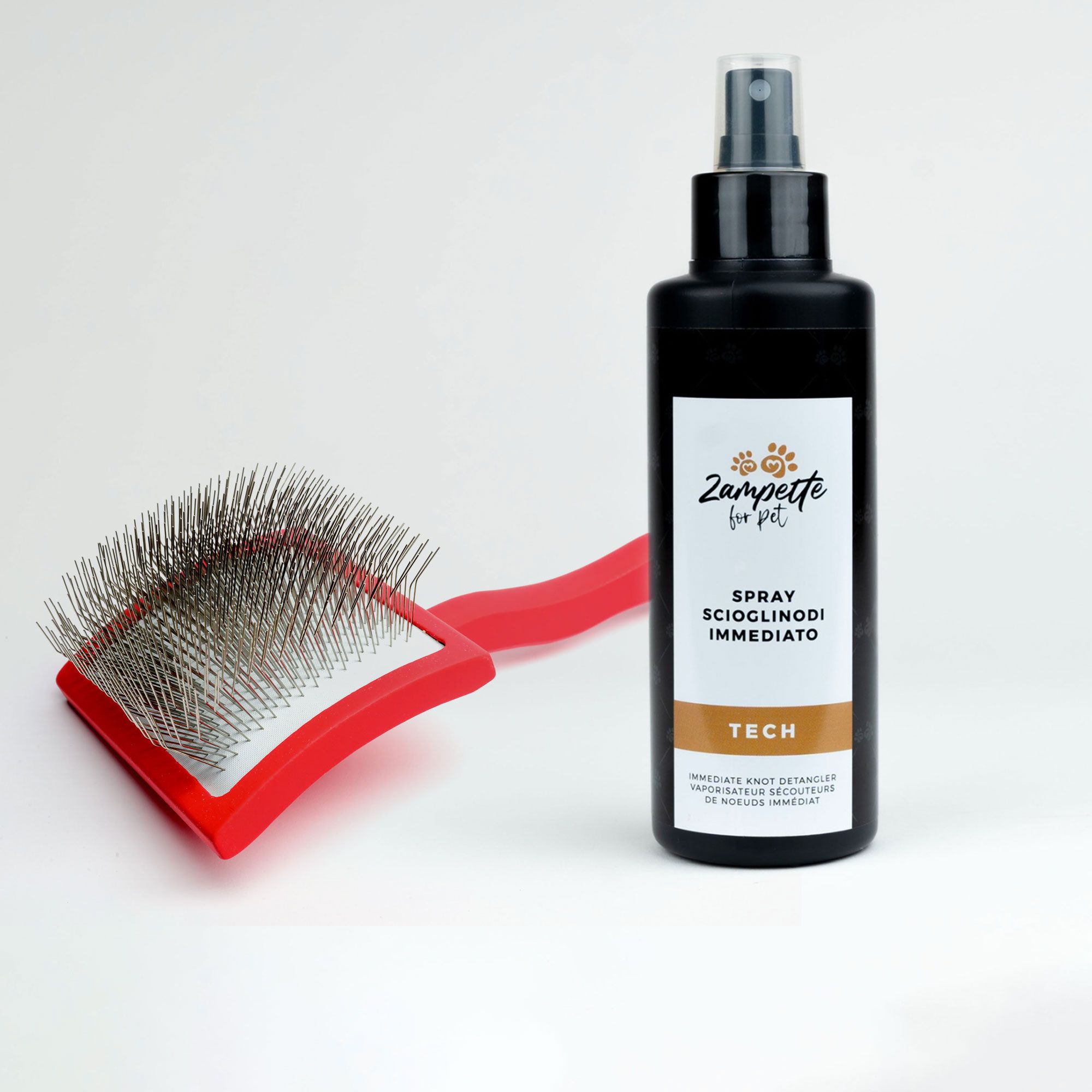 Zampette
Kit Nodi: spray
scioglinodi immediato
+ cardatore