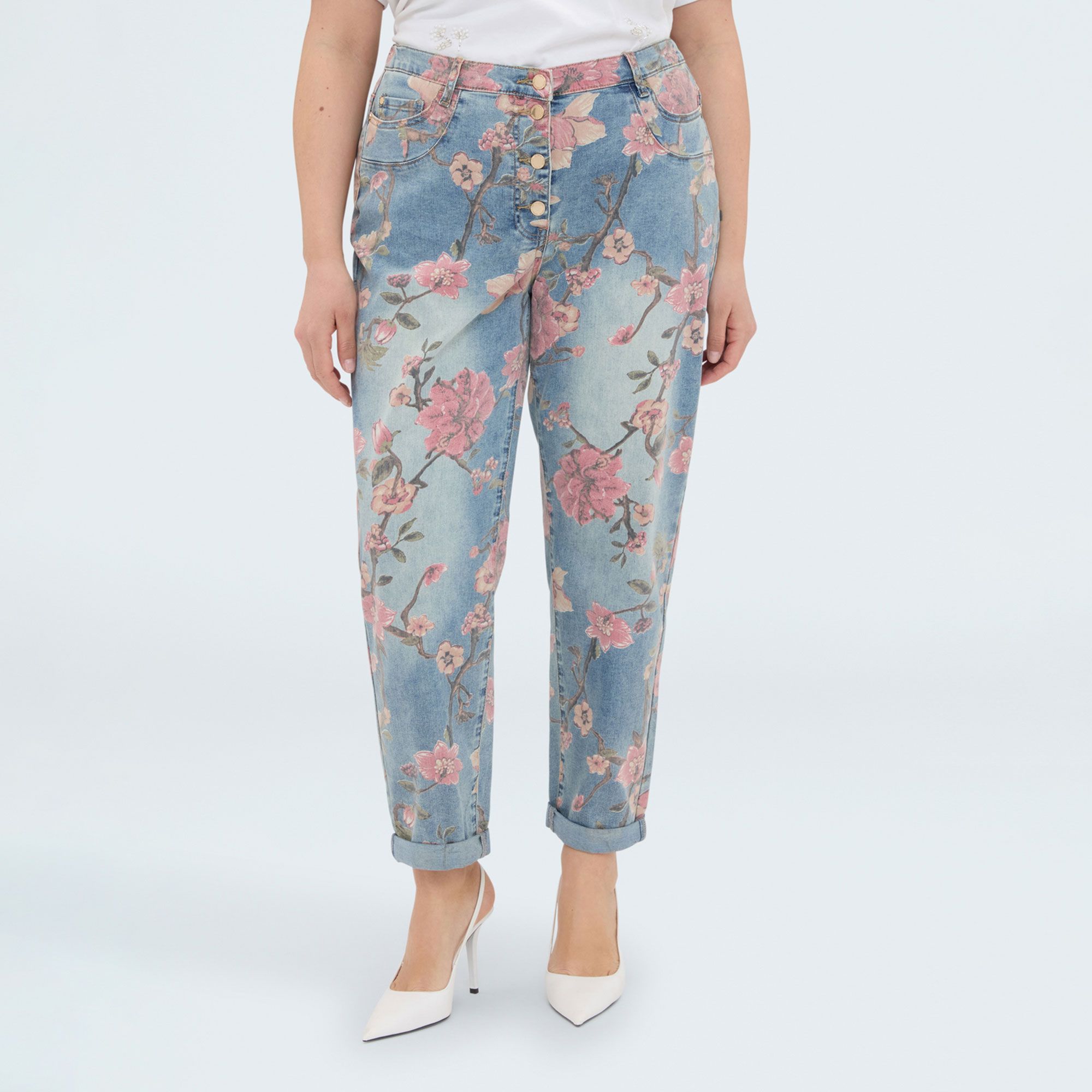 Fiorella Rubino
Jeans barrell
con elastico