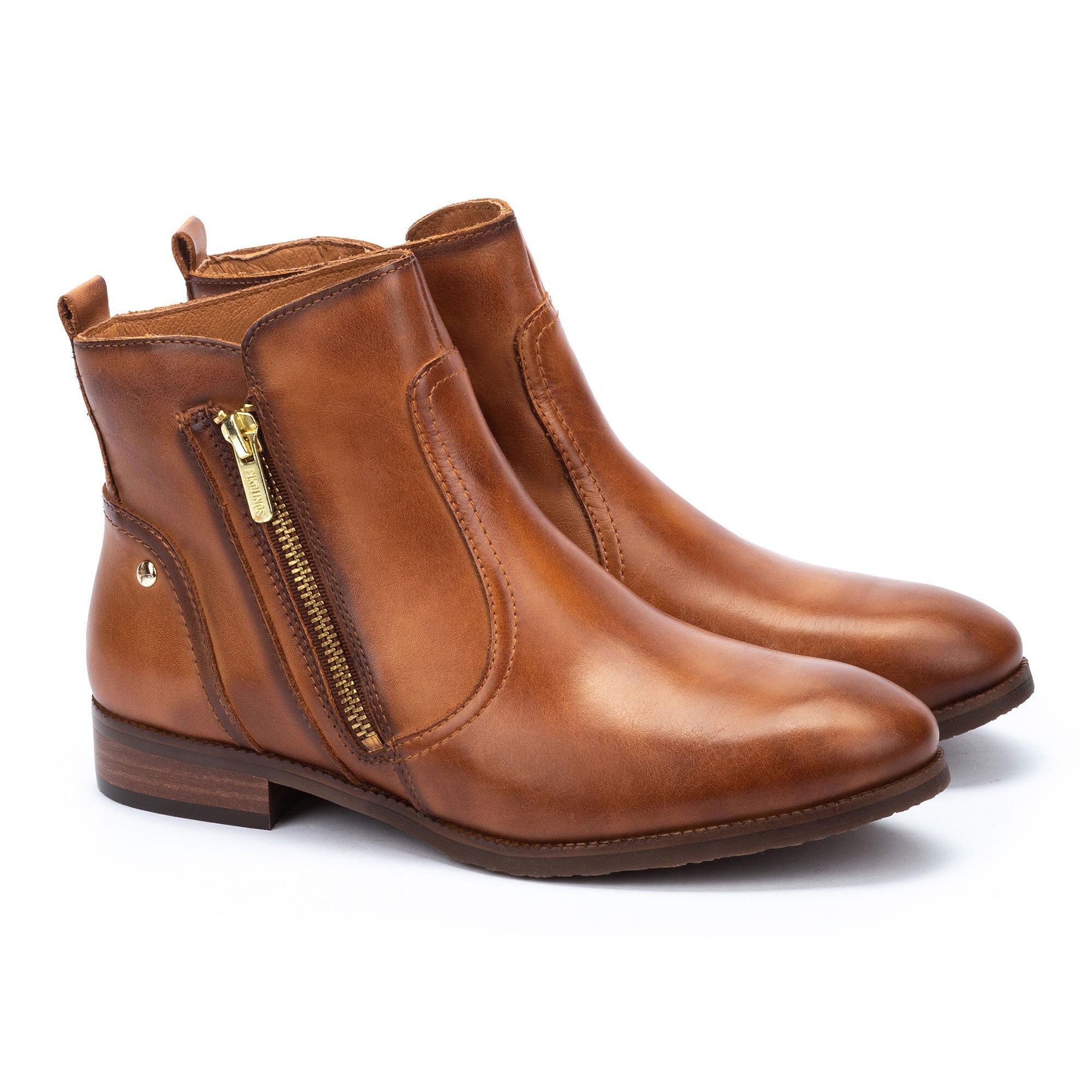 Pikolinos Stivaletti in pelle con zip laterale tacco 3cm