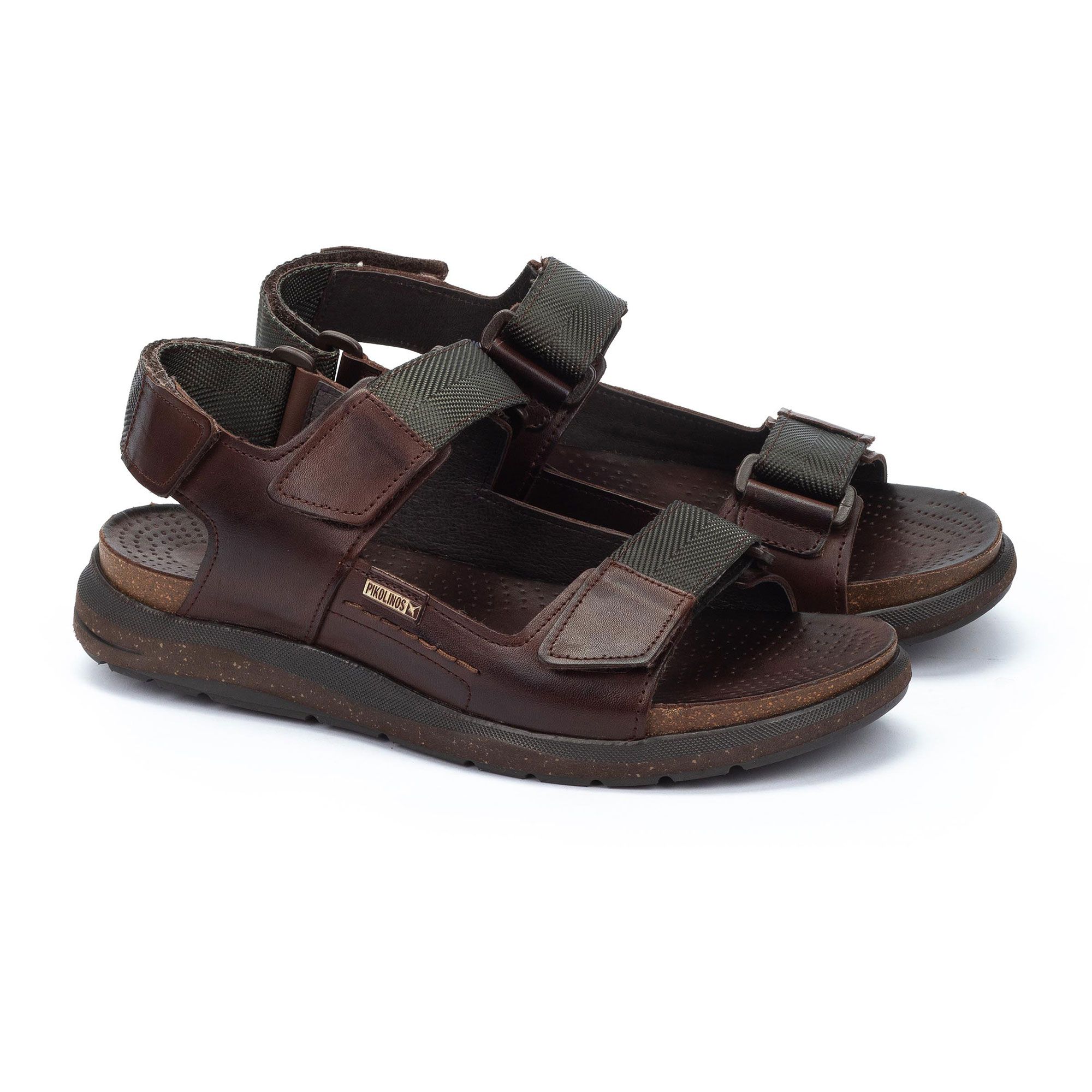Pikolinos
Sandali da uomo
in pelle con fascette
e suola 4 cm