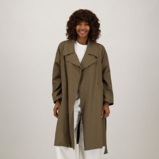 Palazzo Moda
Trench in tessuto di
cotone e lyocell con
cintura