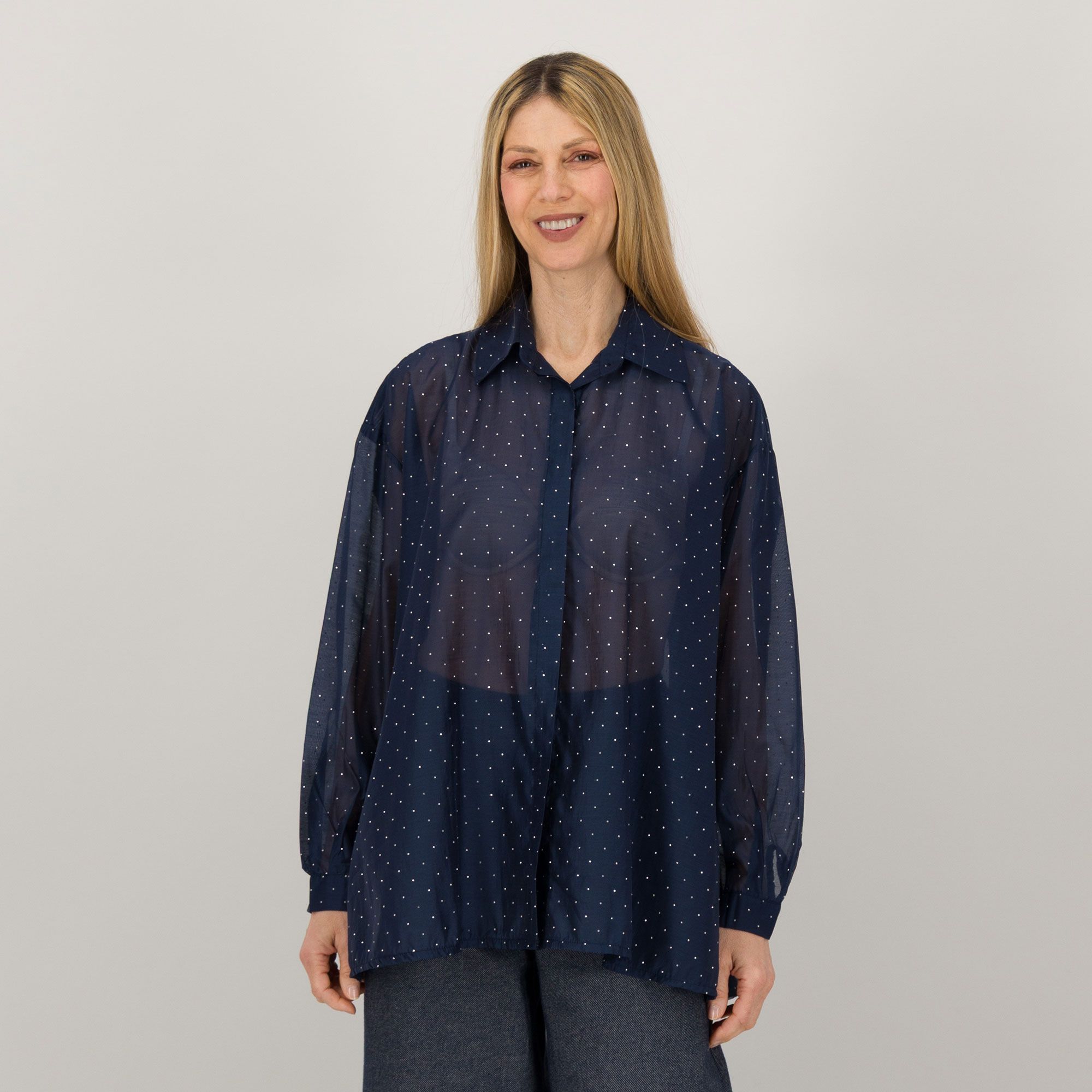 EVA Franco Ciambella
Camicia con strass
a maniche lunghe