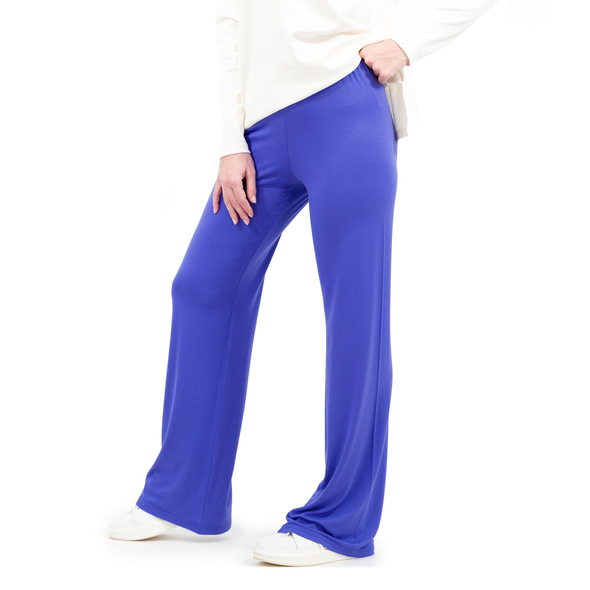 QVC Bianca Della Torre Pantapalazzo in viscosa stretch