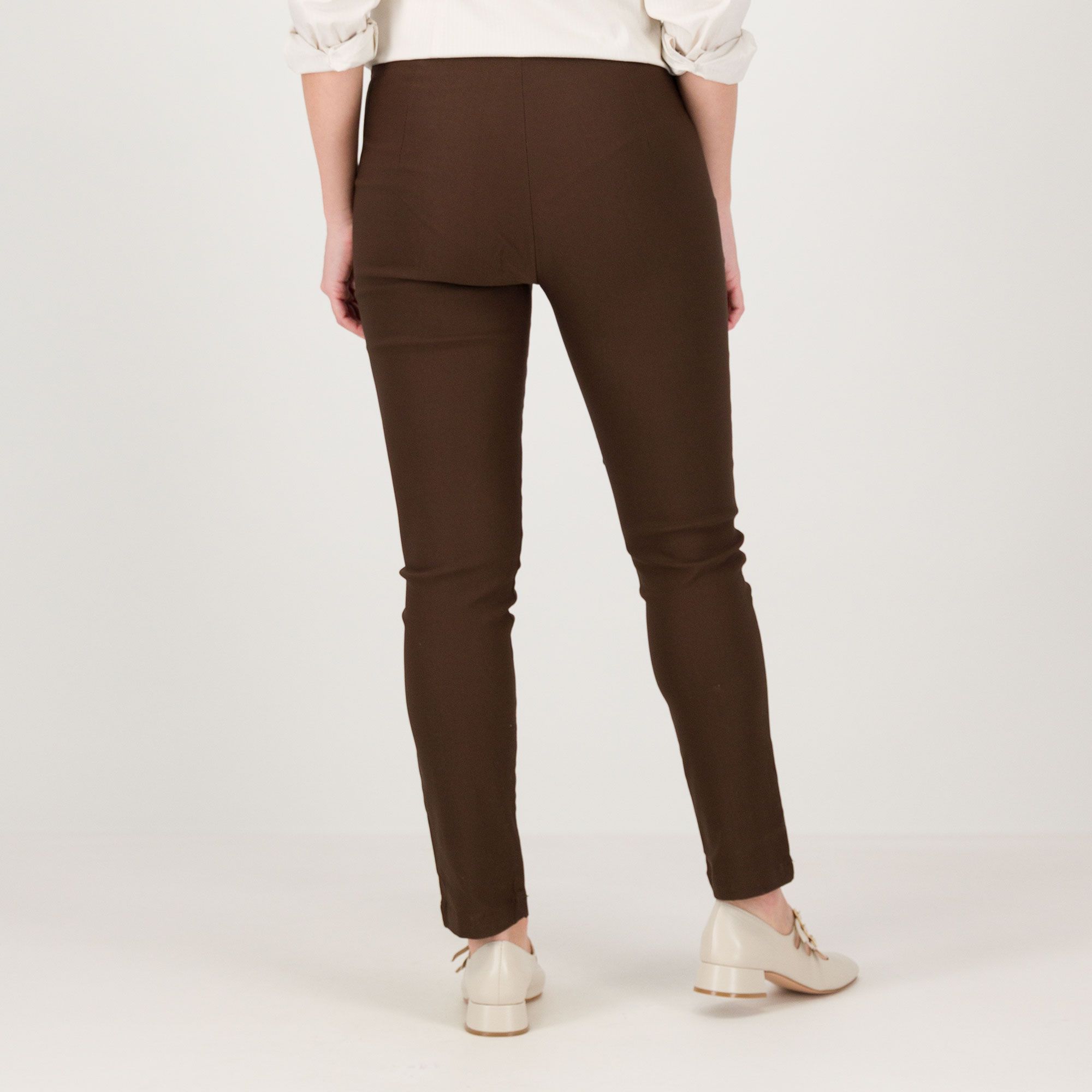 Image of Officina della Moda Pantaloni in tessuto super-stretch effetto saponato061