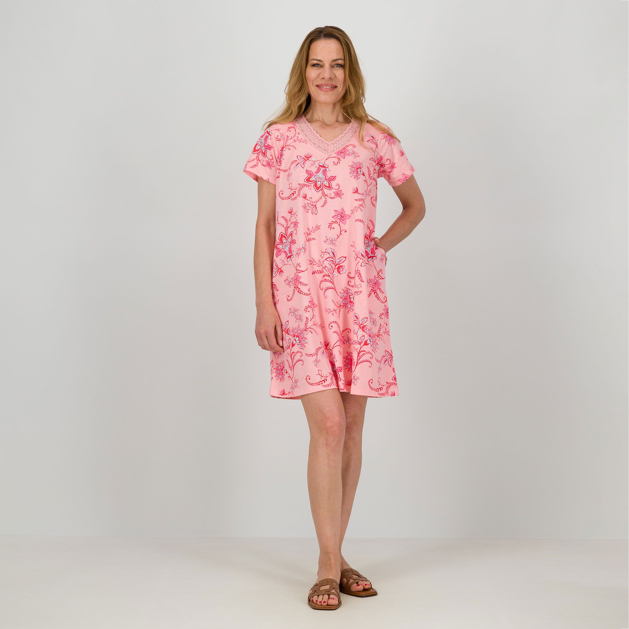 Carole Hochman
Camicia da notte
in cotone a
maniche corte