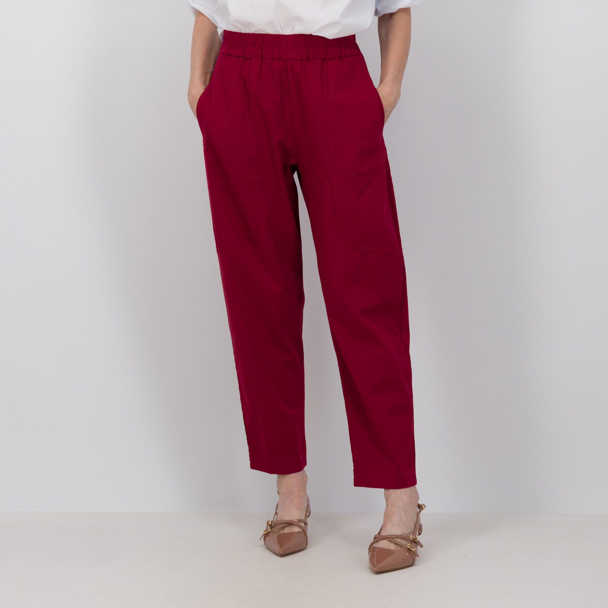 Lucrezia Sciortino
Pantaloni balloon
in levantina leggera
con tasche