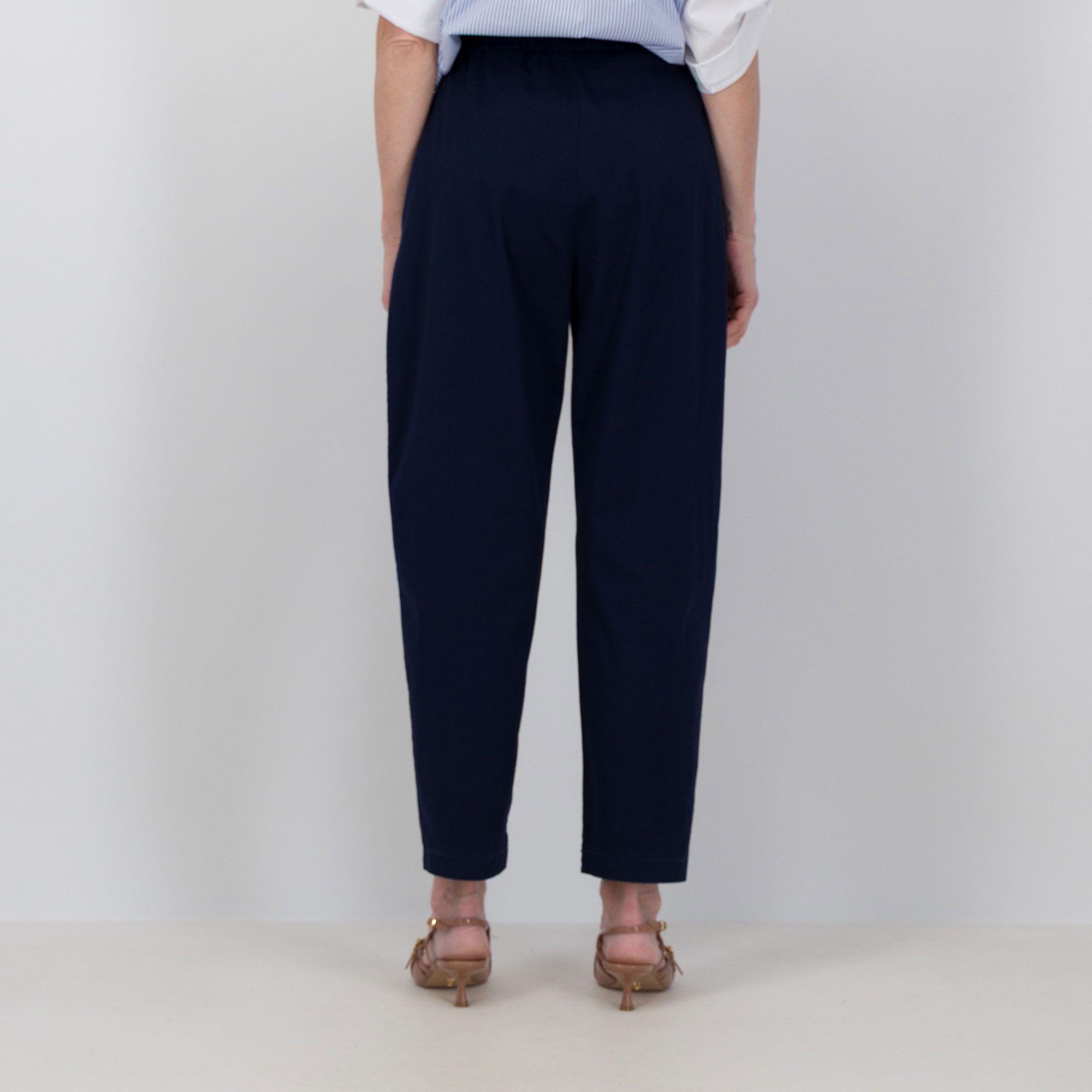 Lucrezia Sciortino Pantaloni balloon in levantina leggera con tasche