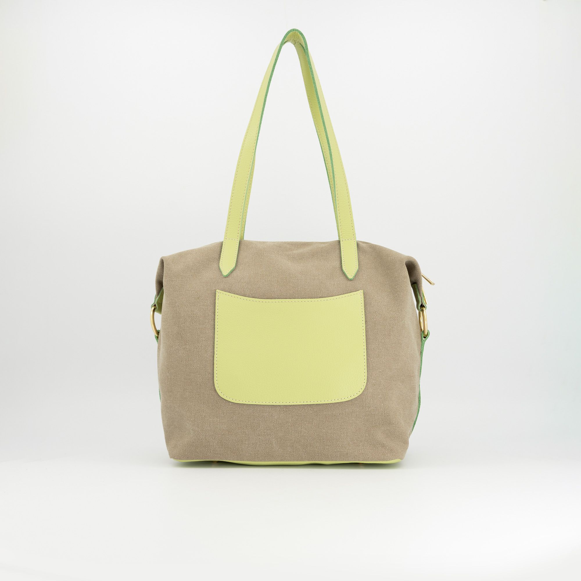 Le Corone Bags
Borsa a spalla in
pelle canvas con
tracolla