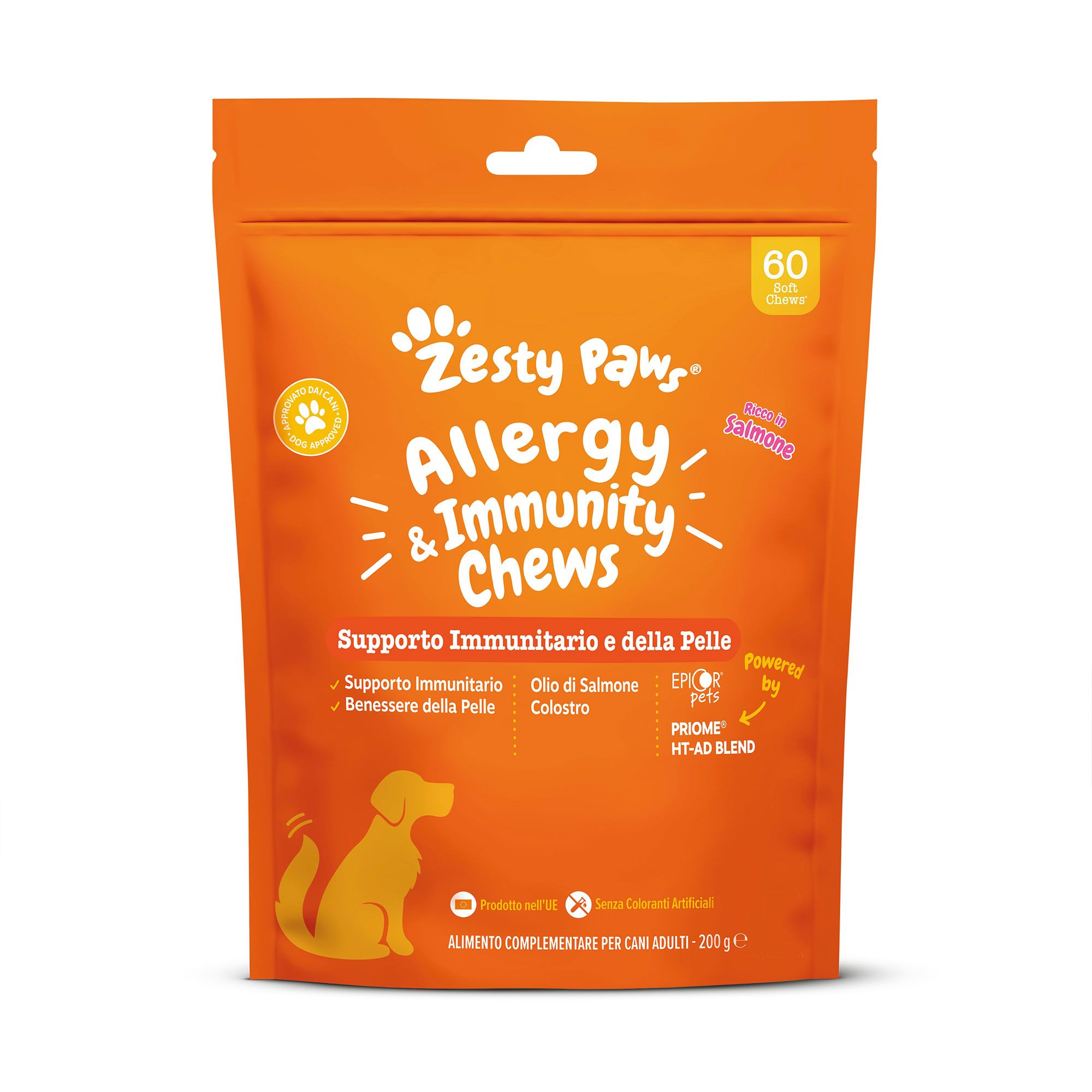Zesty Paws
Integratore per cani
Allergy&Immunity
(60 bocconcini)