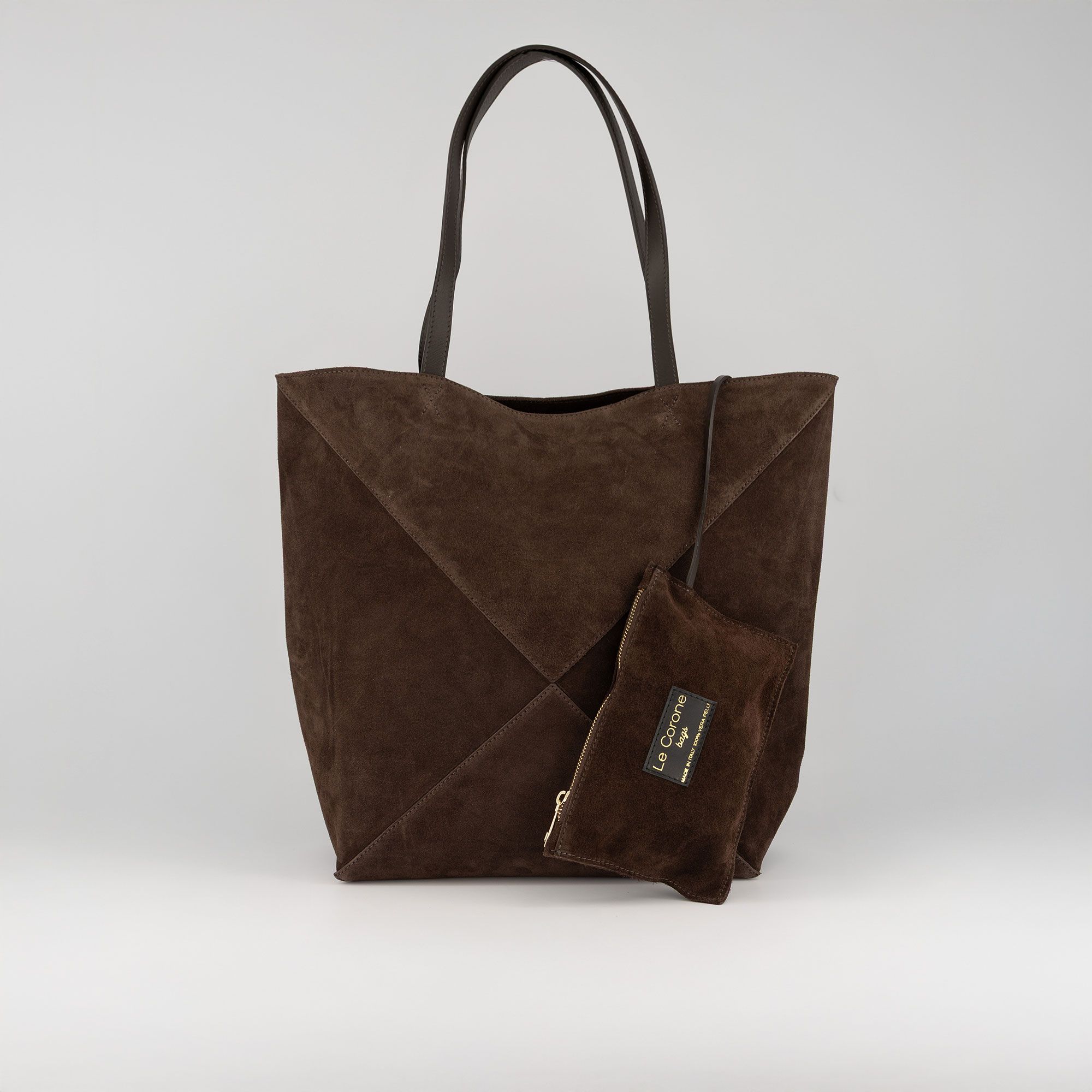 Le Corone Bags
Borsa a spalla
Yoko Shopper in
pelle scamosciata