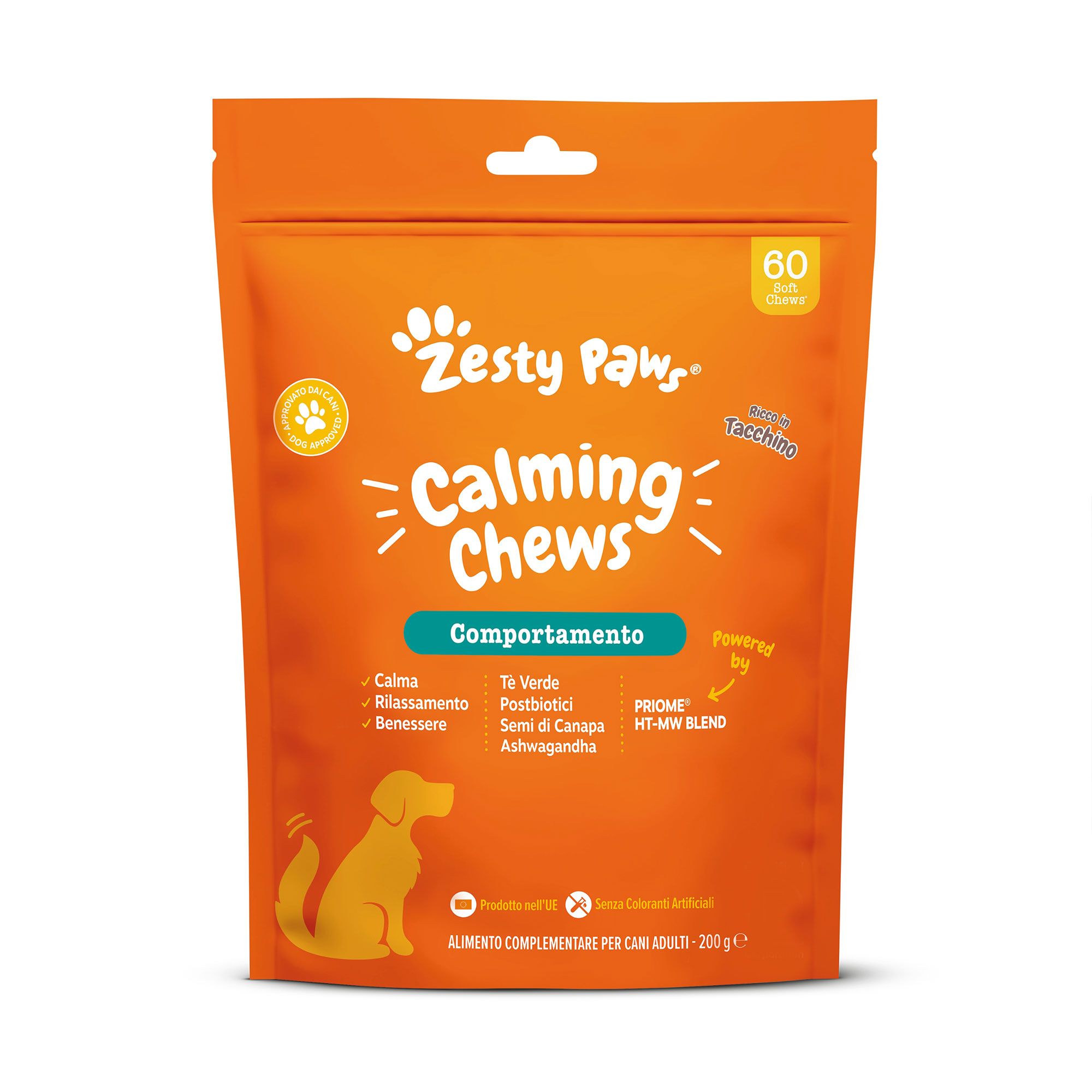 Zesty Paws
Integratore per cani
Calming Chews
(60 pz - 200 g)