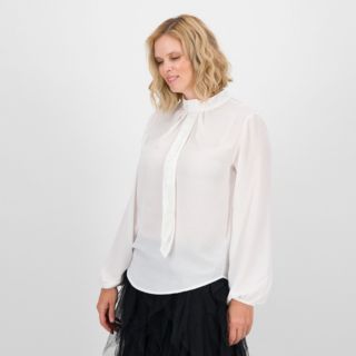 James Lakeland
Camicia con sciarpina
e perle applicate