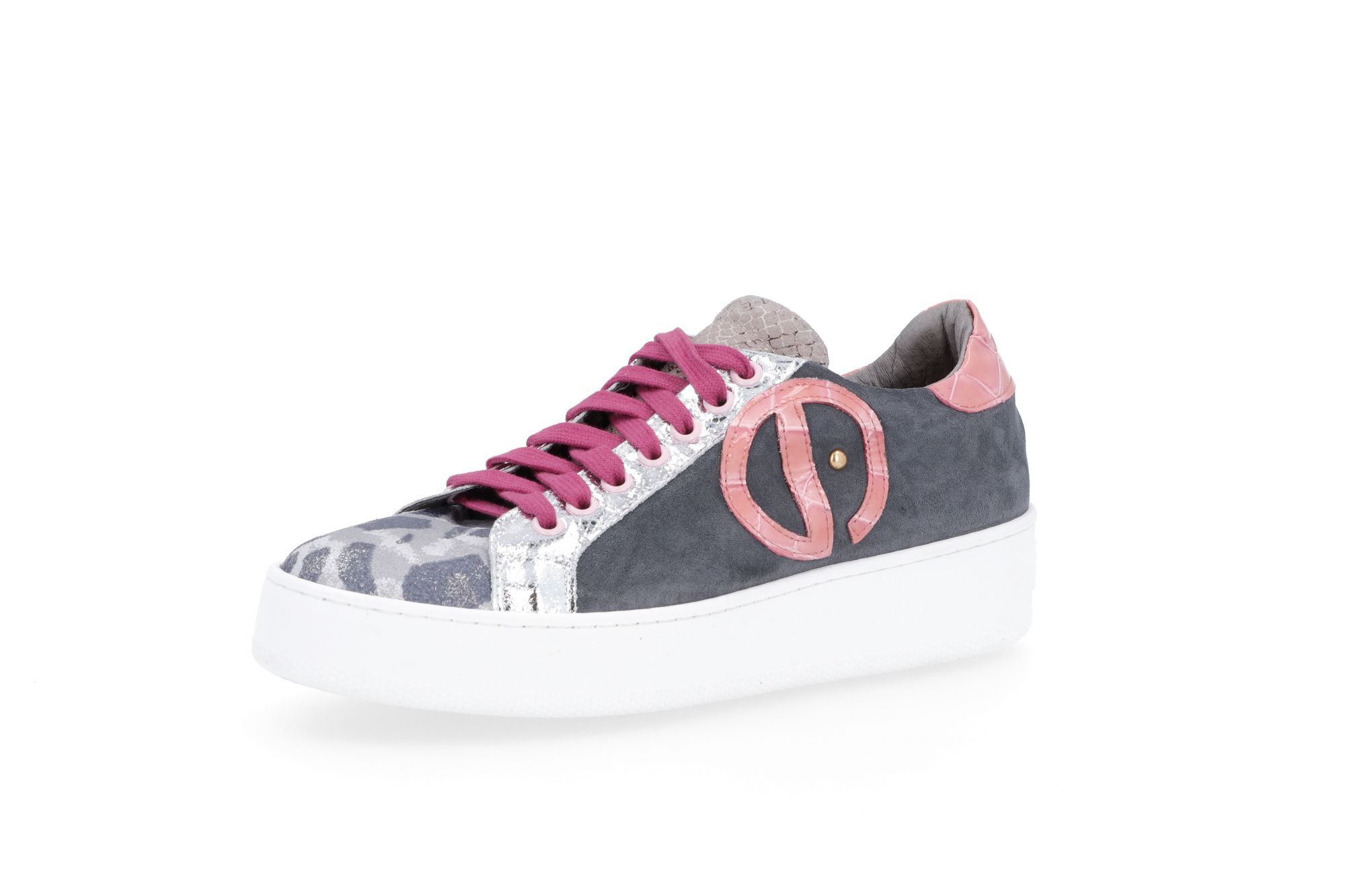 Image of Ebarrito Sneaker in pelle patchwork Mrs Tambourine 2024061