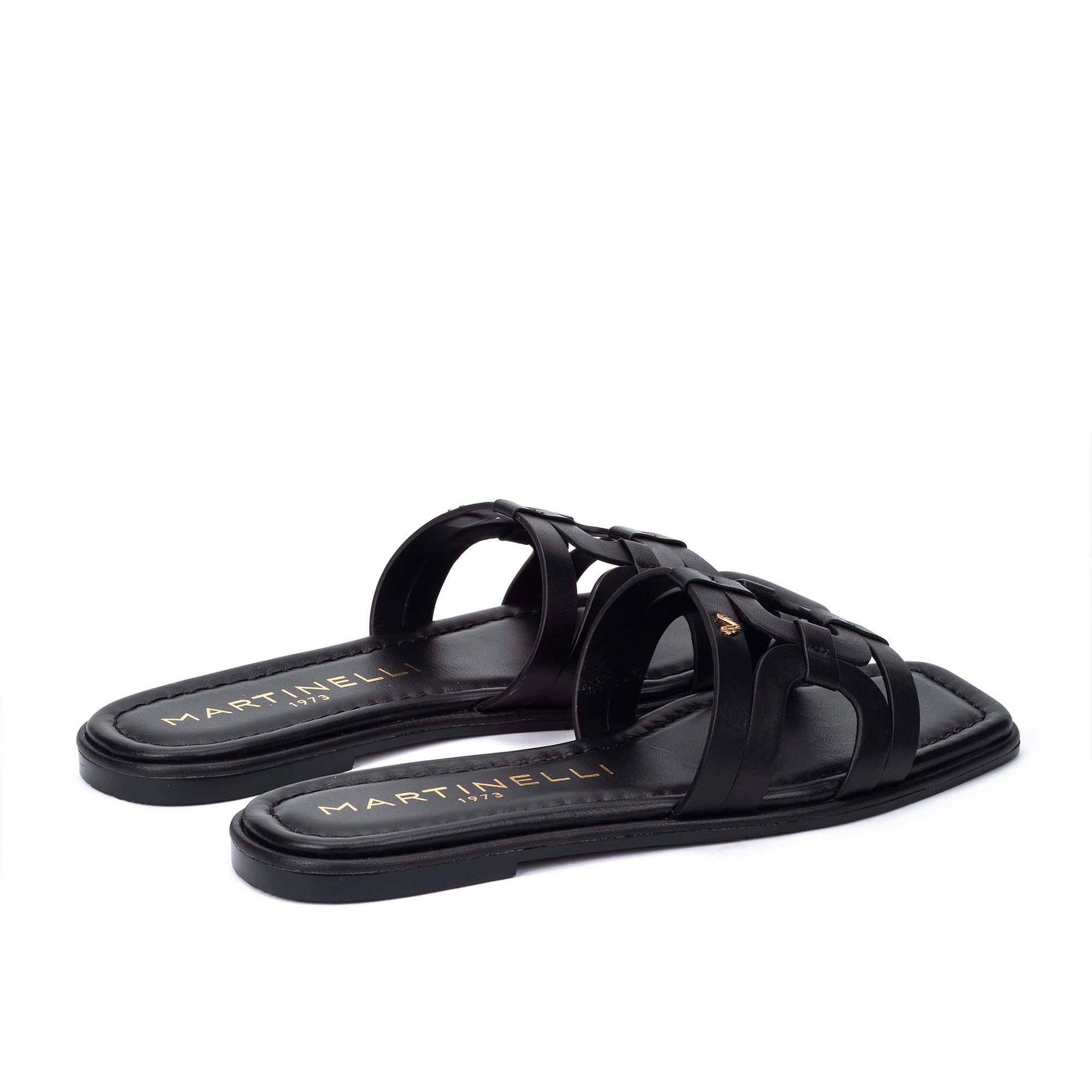 Martinelli Sandali ciabatte in pelle con tacco 1 cm