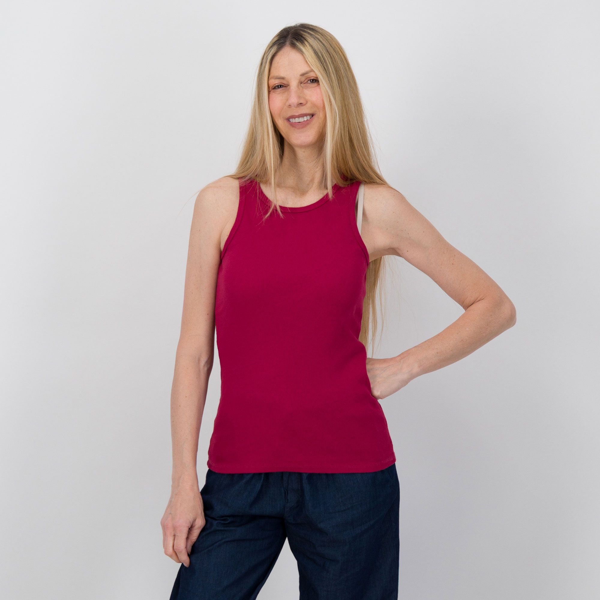 Lucrezia Sciortino
Top smanicato
in cotone