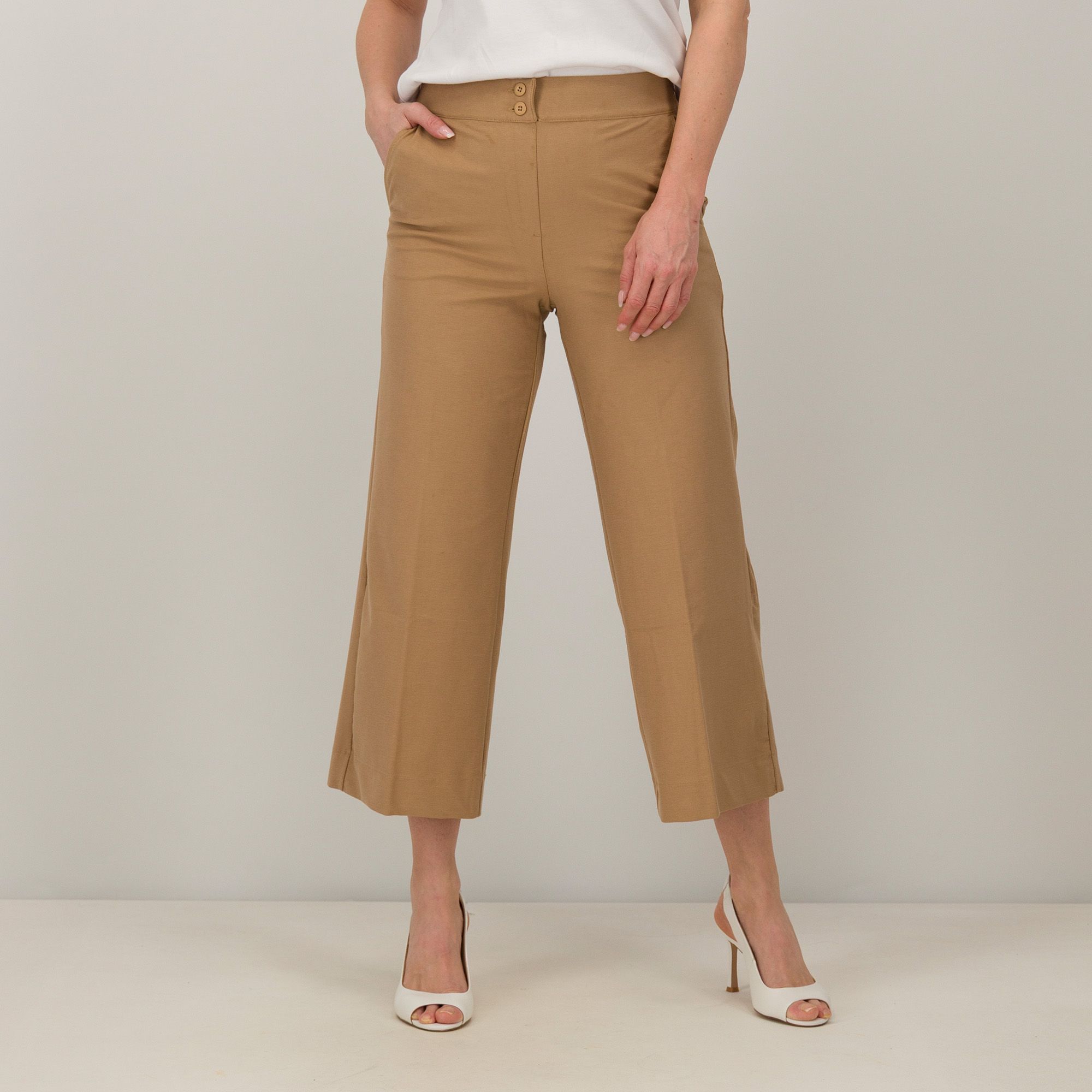 Isaac Mizrahi Live!
Pantaloni cropped
ampi con elastico
in vita