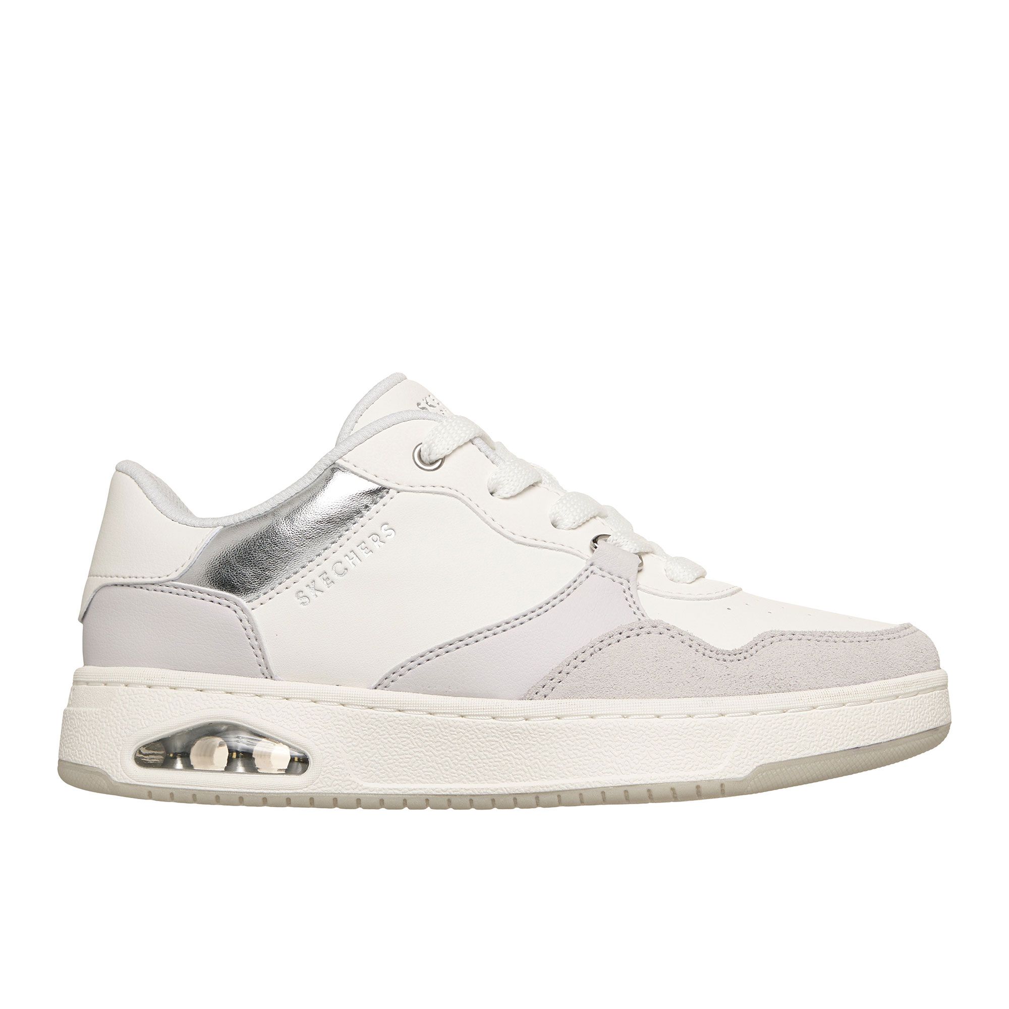 CUSHIONAIRE Faze Sneaker Donna Trapuntata In Ecopelle - Bianco, Taglia 37 EU, Suola Gomma, Plantare Memory Foam
