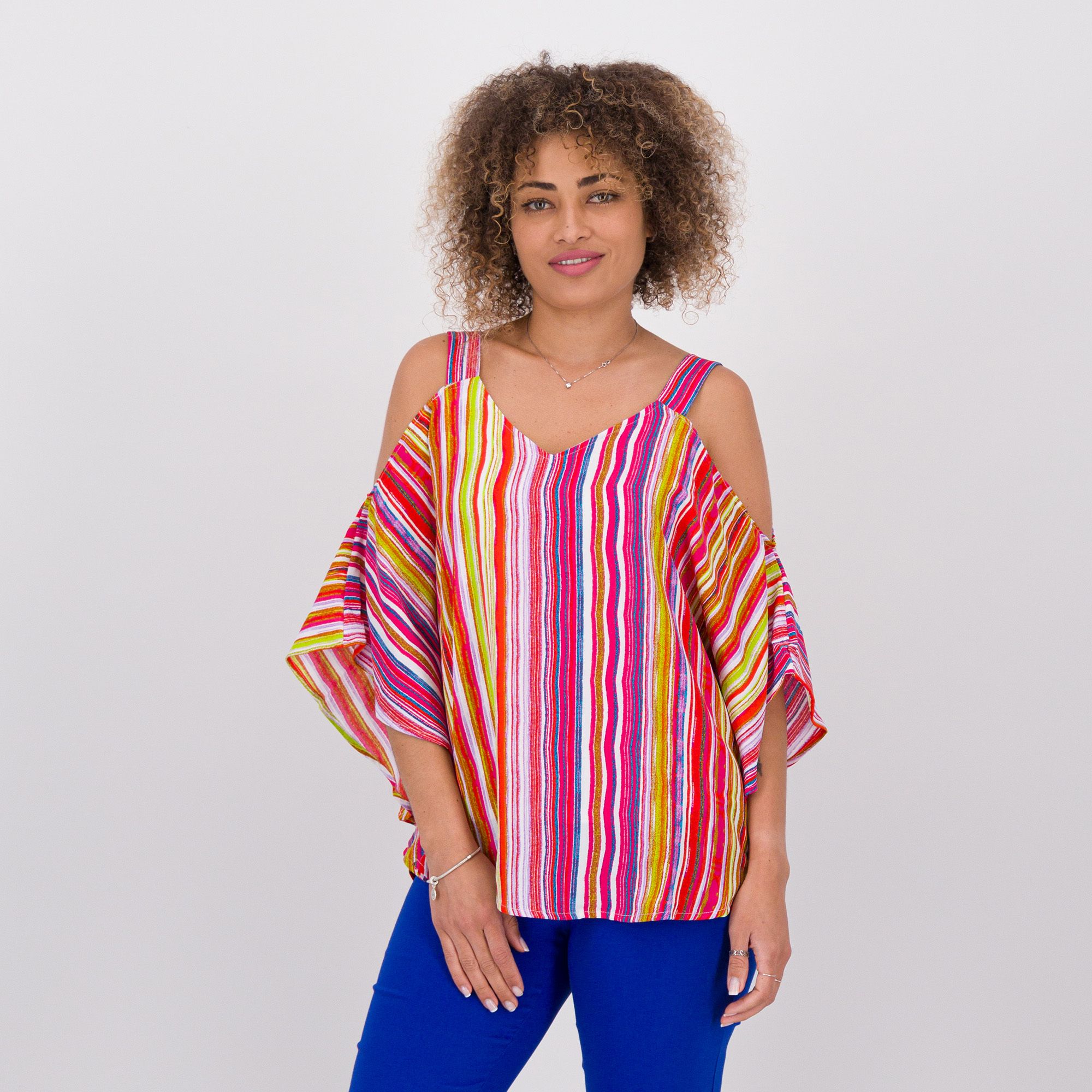 Image of Nina Leonard Blusa a poncho in georgette doppiata061