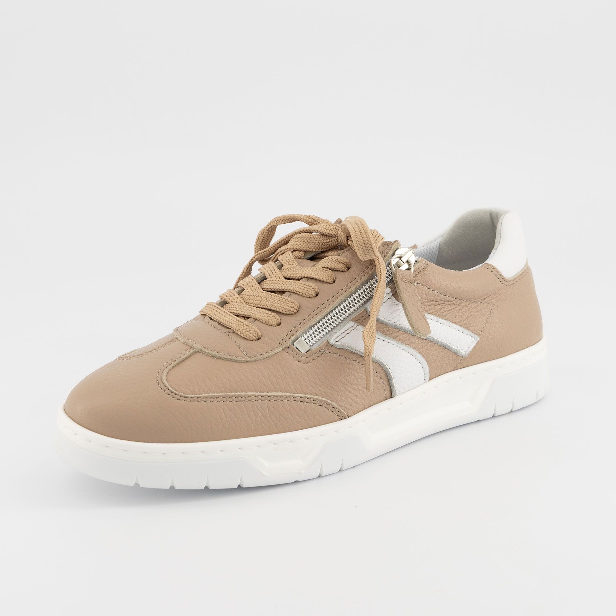 Vitaform
Sneaker stringata
in pelle con zip
suola 3 cm