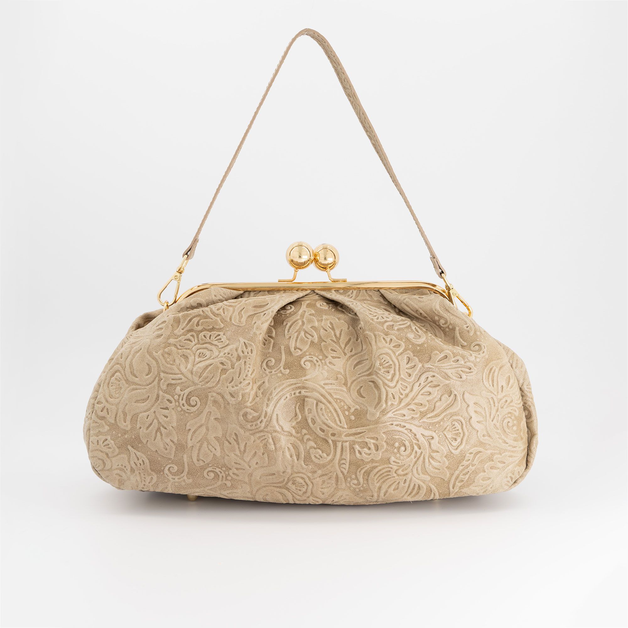 Elba Tuscany
Borsa a spalla
Orello cluch in
pelle scamosciata