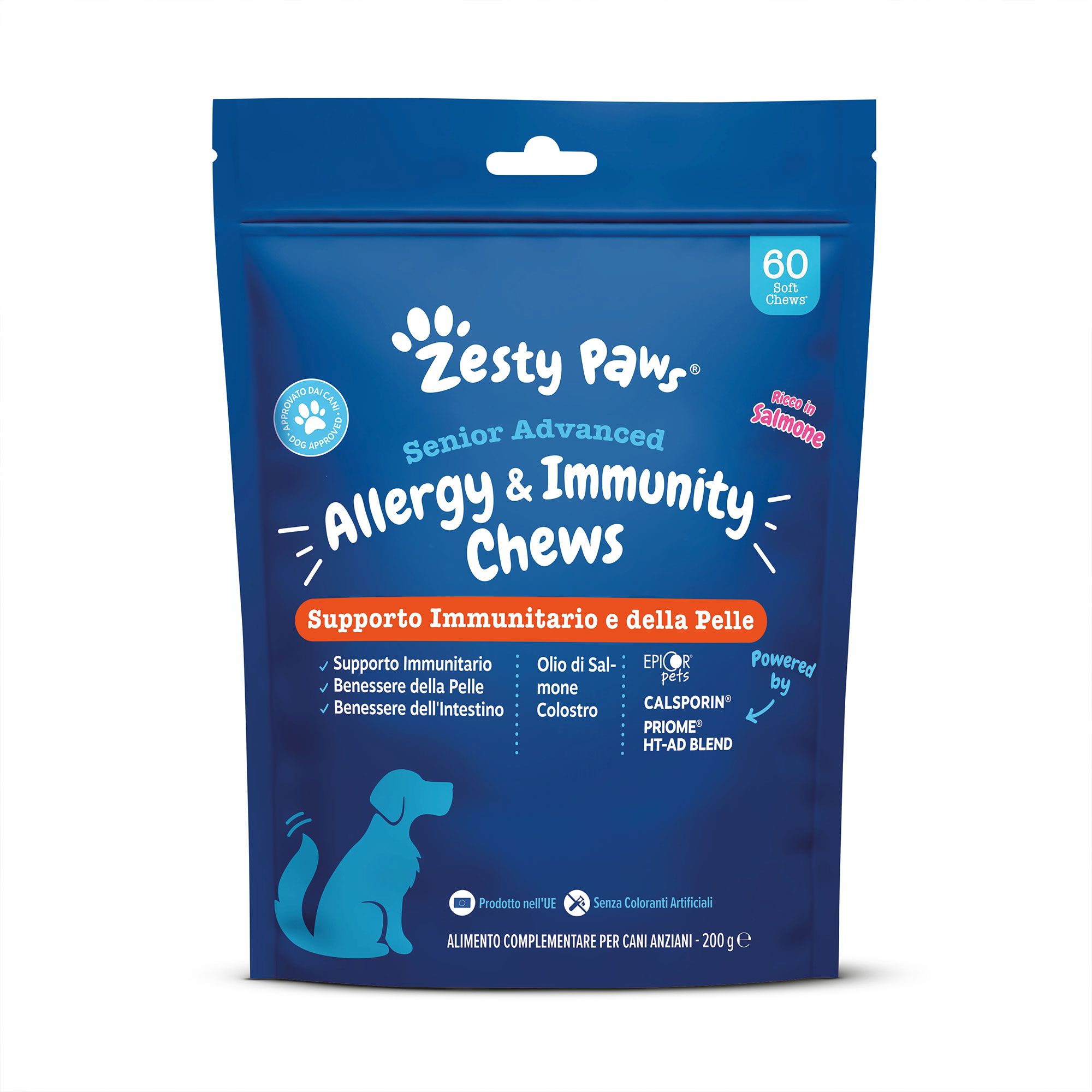 Zesty Paws
Integratore per cani
Senior Allergy &
Immunity (60pz-200g)