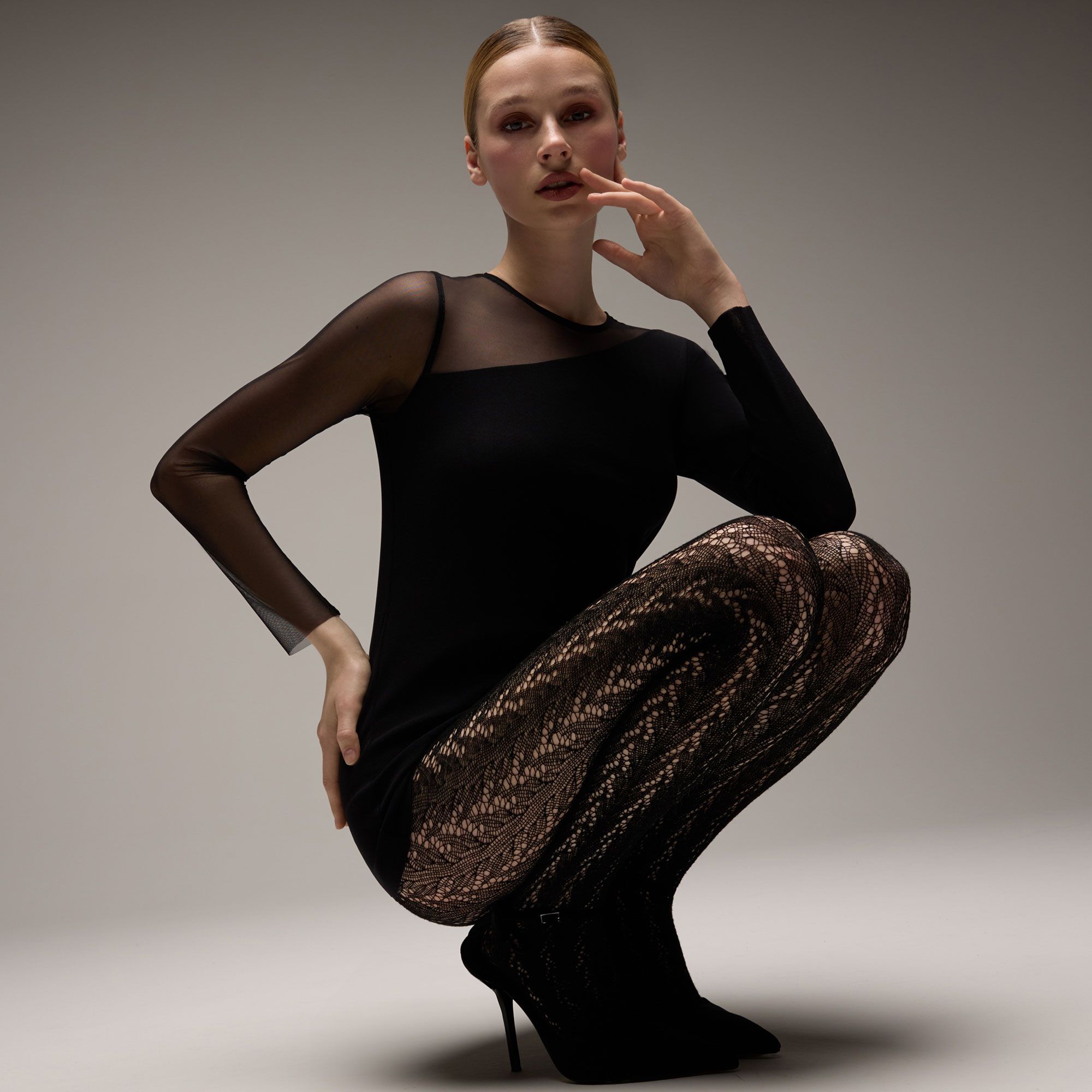 Pierre Mantoux
Collant traforati
opachi 80 denari
con cashmere