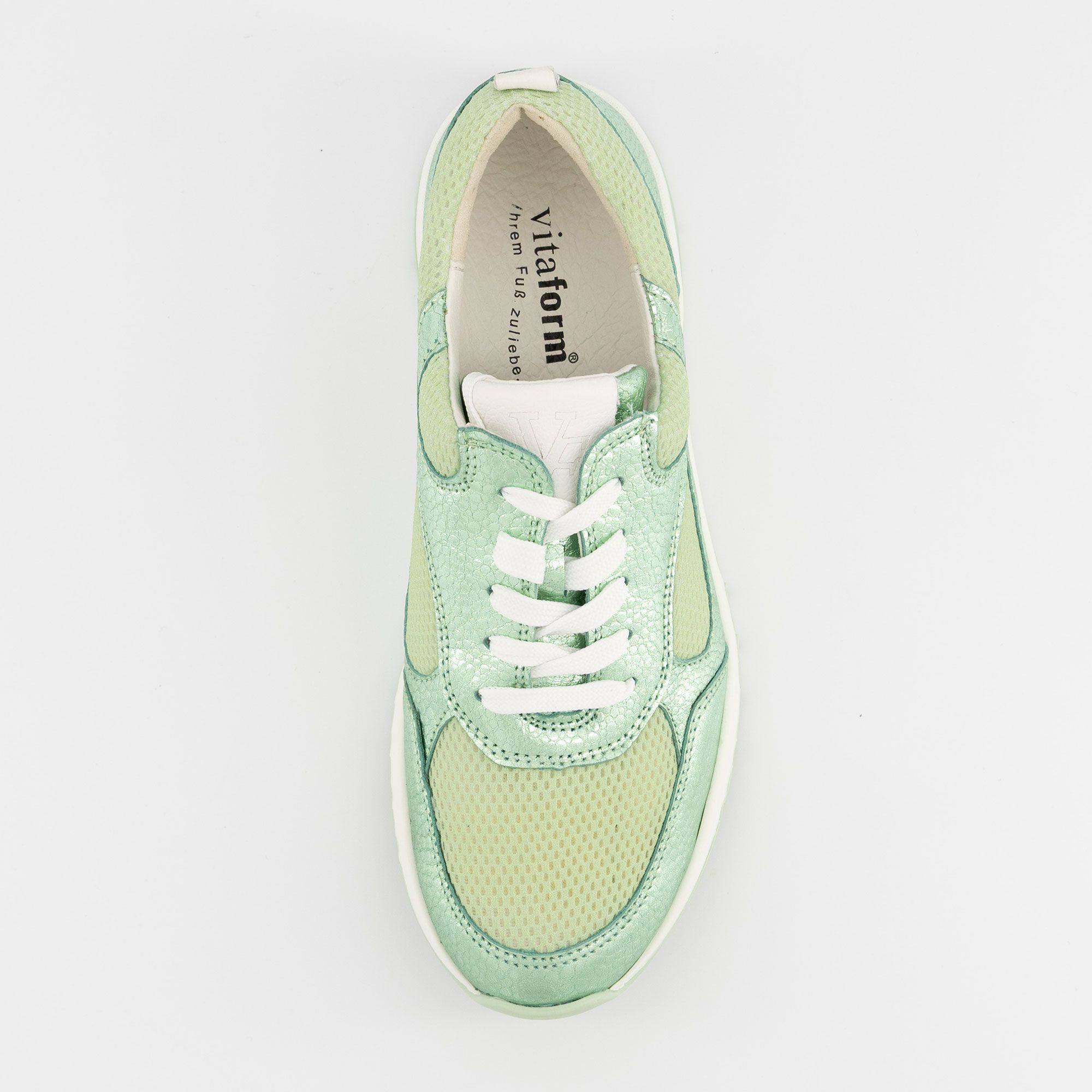 Vitaform Sneaker stringate in pelle con soletta Air Cushioned