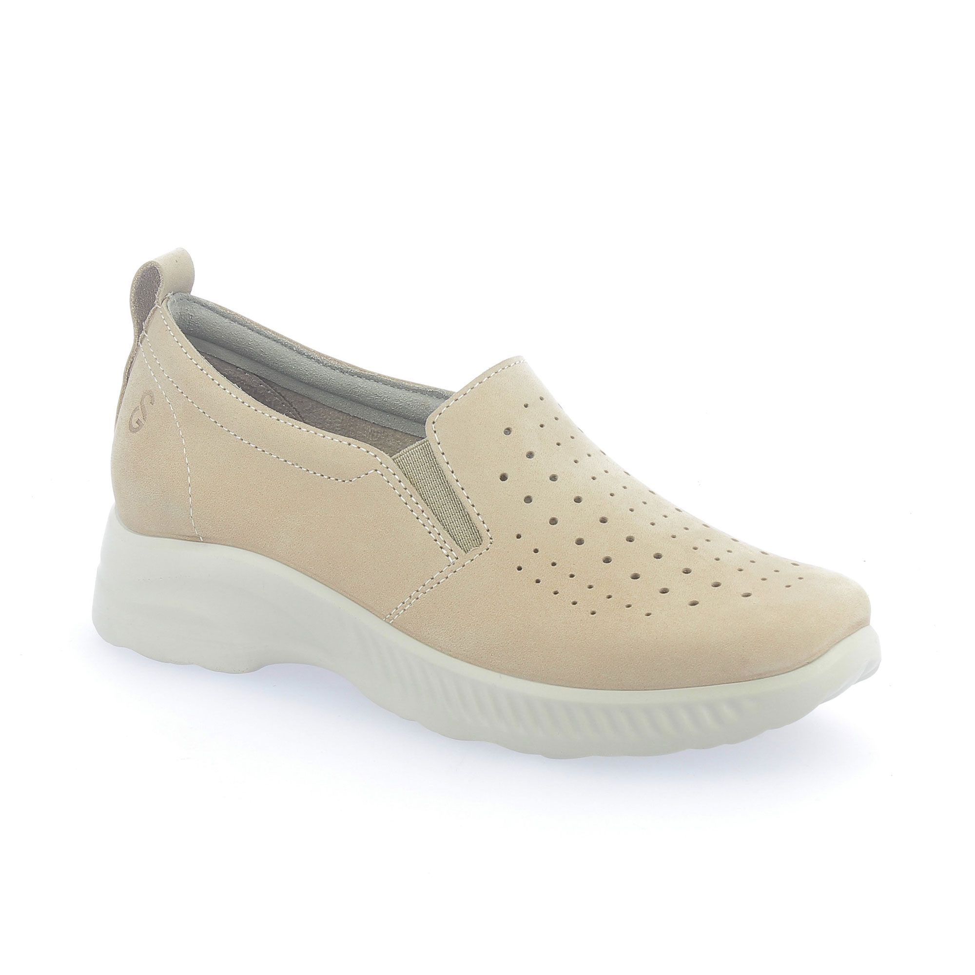 Sanagens
Slip-on in pelle
traforata e suola
3,5 cm