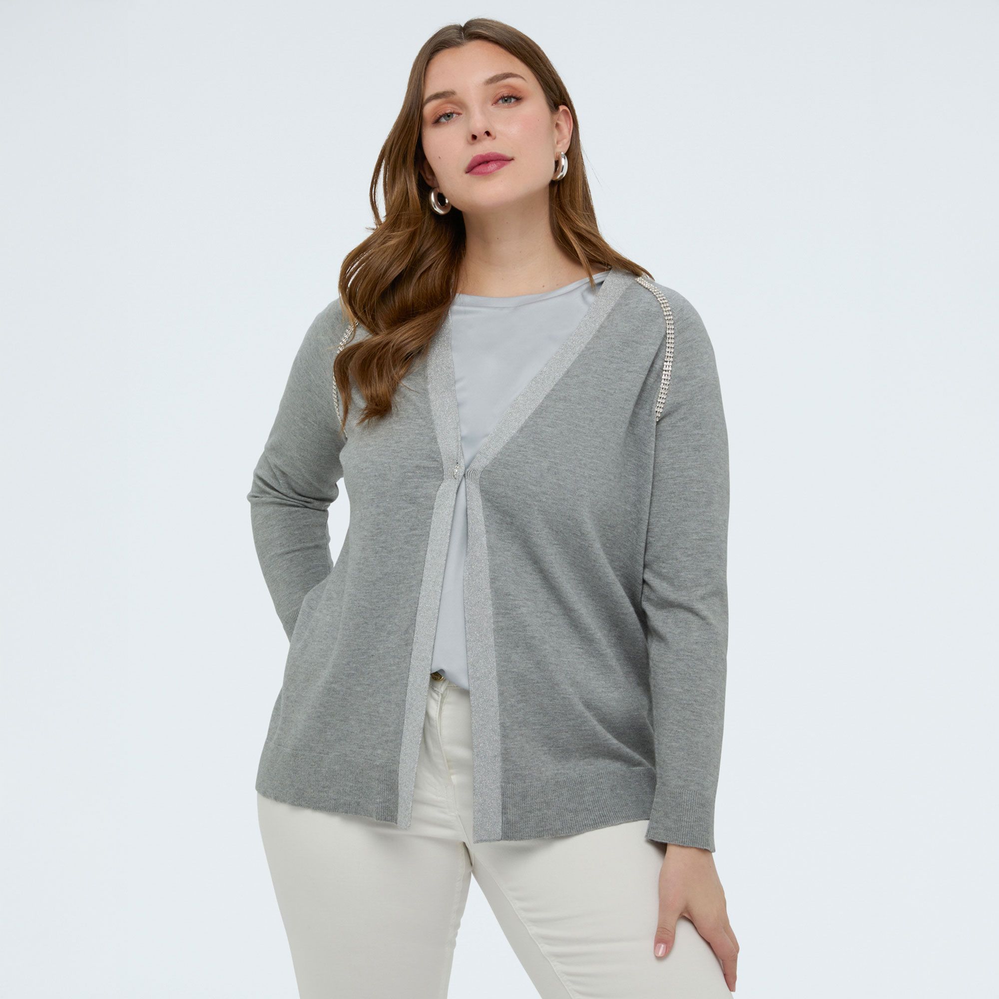 Fiorella Rubino
Cardigan con scollo
a V a maniche lunghe