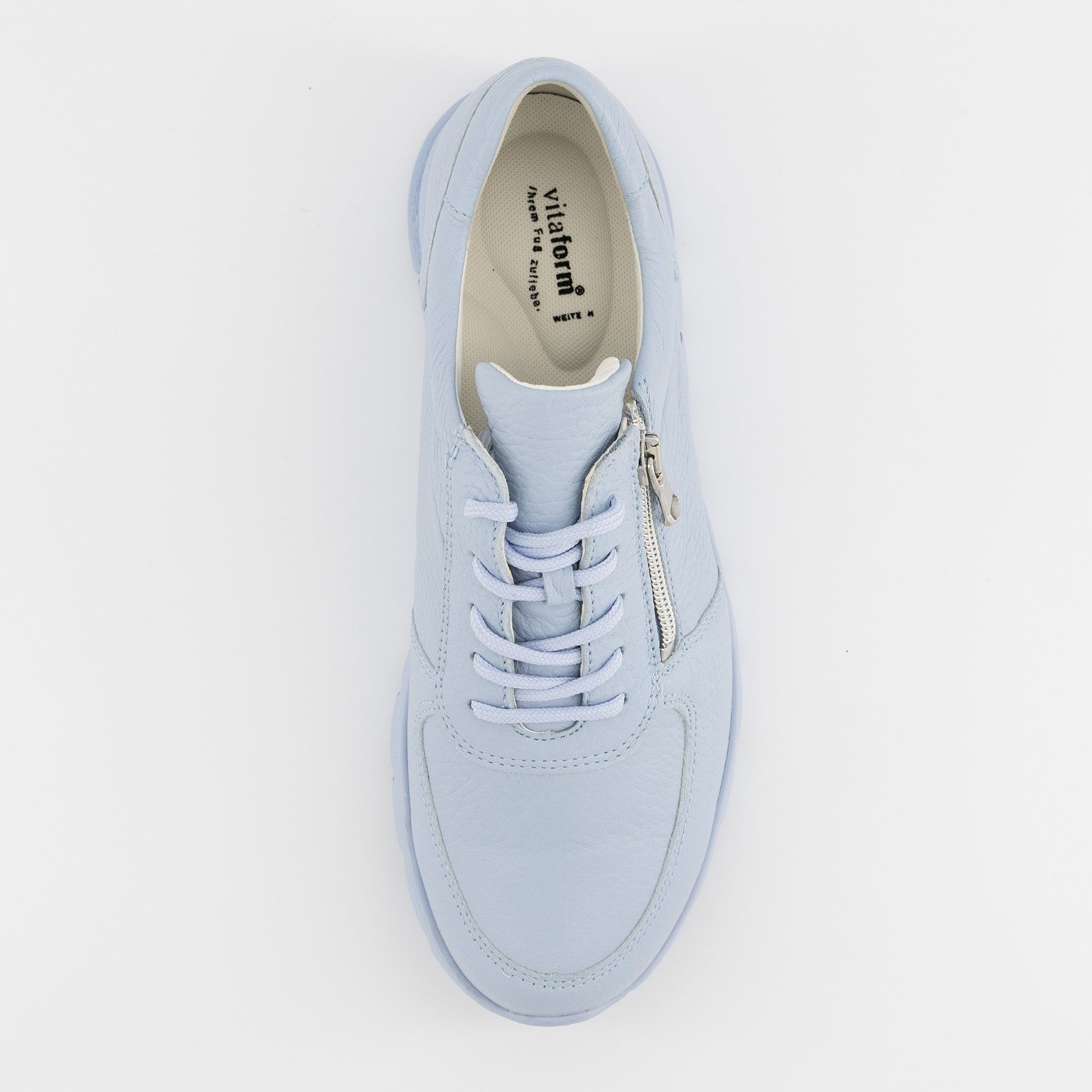 Vitaform Sneaker in pelle con suola 3 cm