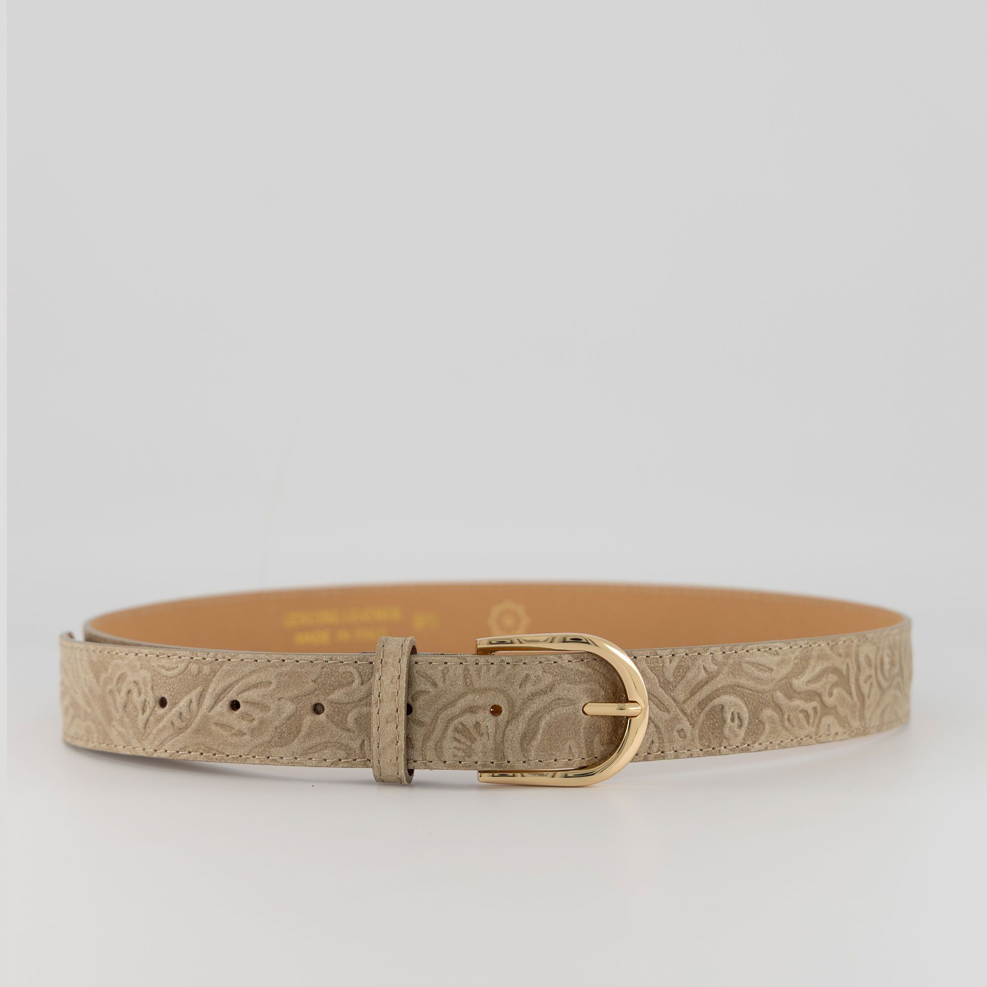 Elba Tuscany
Cintura in pelle
con stampa in
rilievo