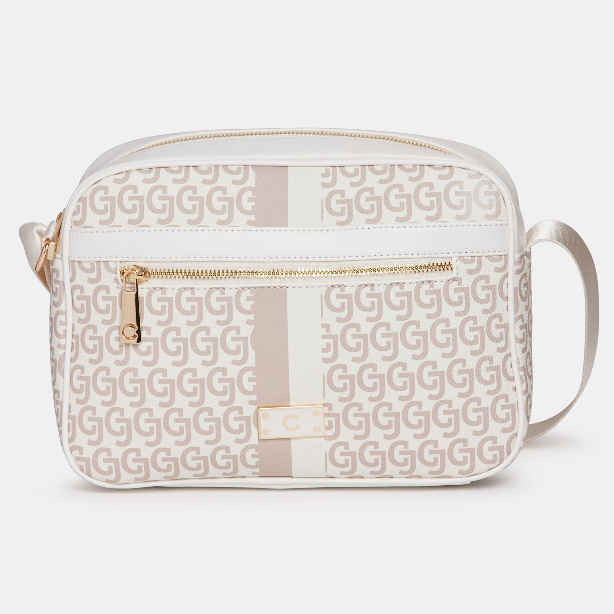 QVC Carrera Accessori Borsa con tracolla pattern logato